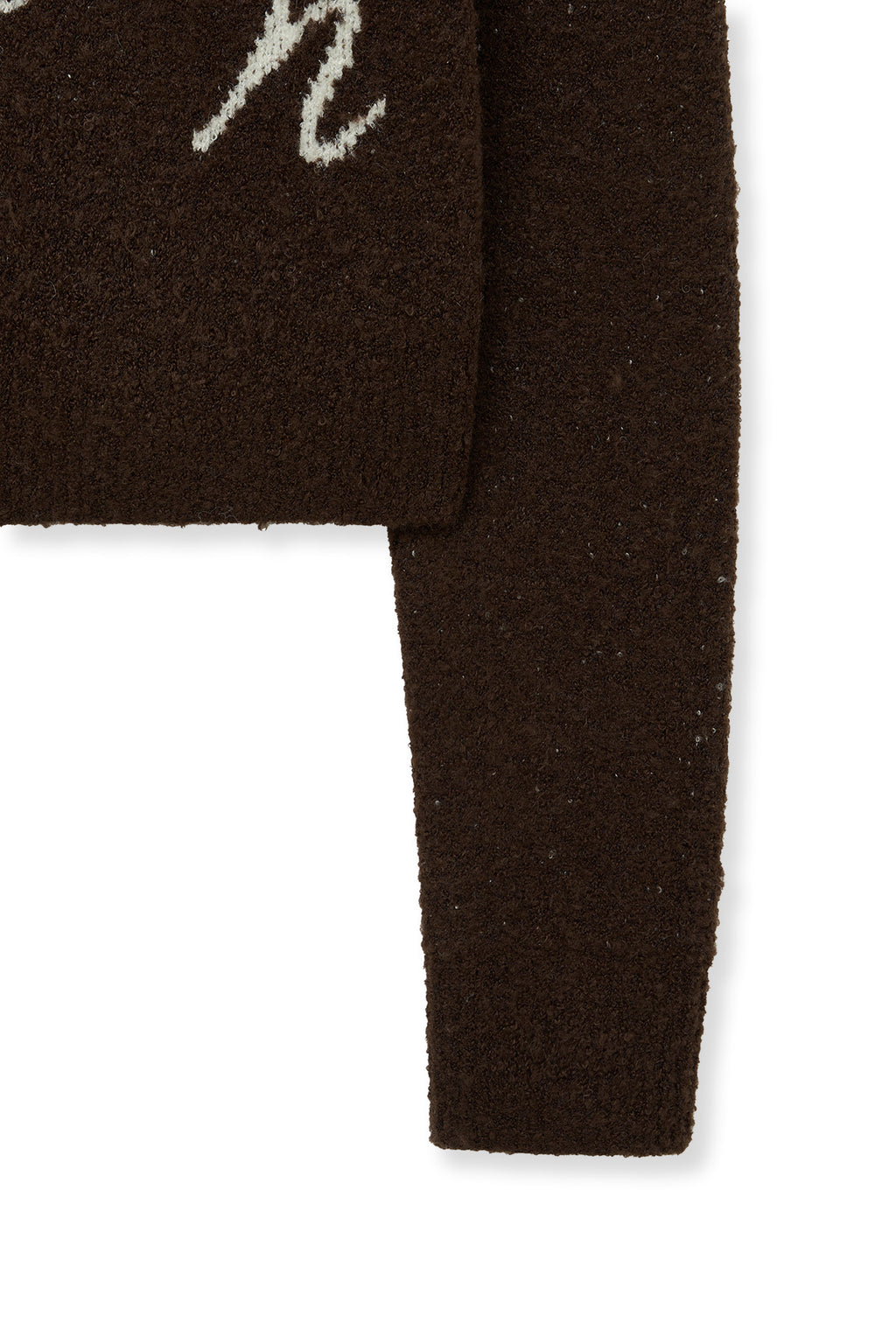 Matin Kim - Matin Poni Coni Knit Zip Up (Brown) product image 5 | TRAB K-Fashion Australia