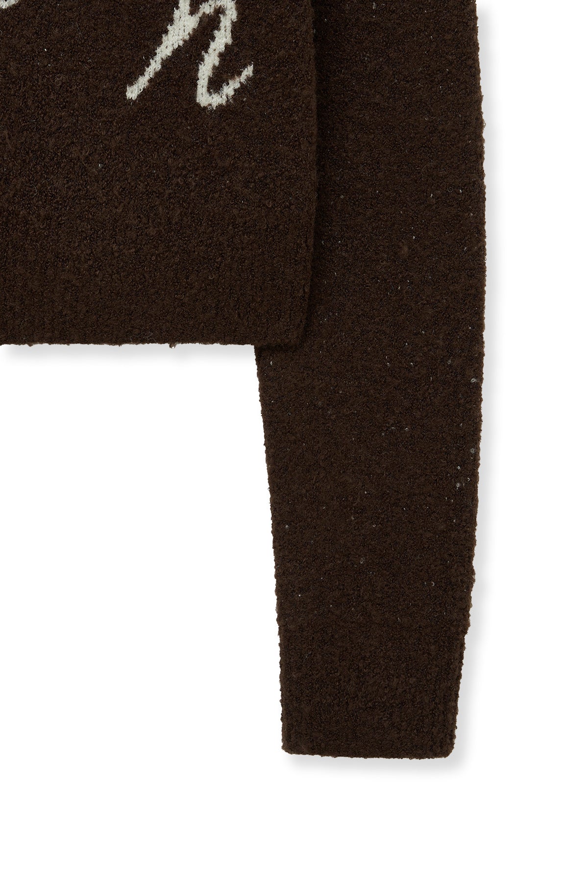 Matin Kim - Matin Poni Coni Knit Zip Up (Brown) product image 5 | TRAB K-Fashion Australia