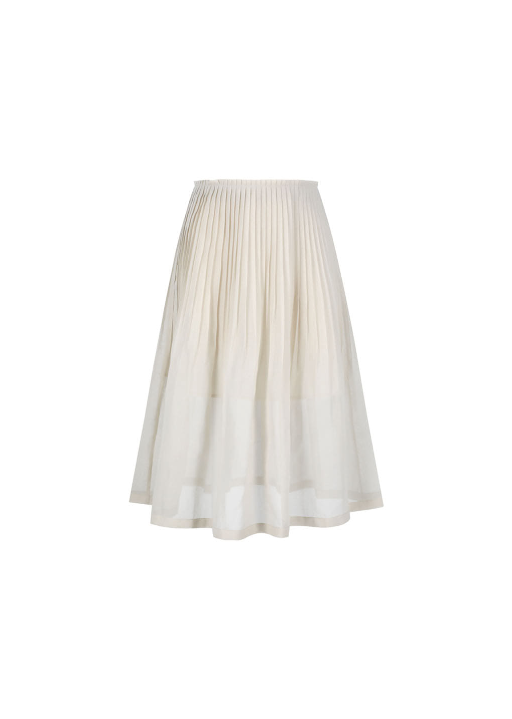 Amomento - Pleated Midi Skirt (Beige) product image 2 | TRAB K-Fashion Australia
