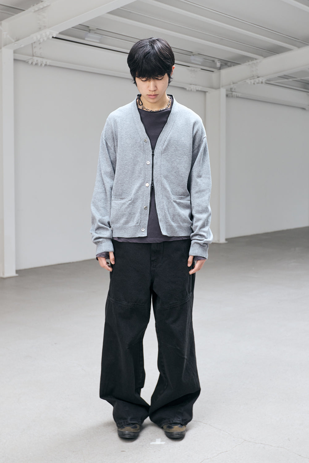 Hatchingroom - Zip Cardigan (Grey) product image 8 | TRAB K-Fashion Australia