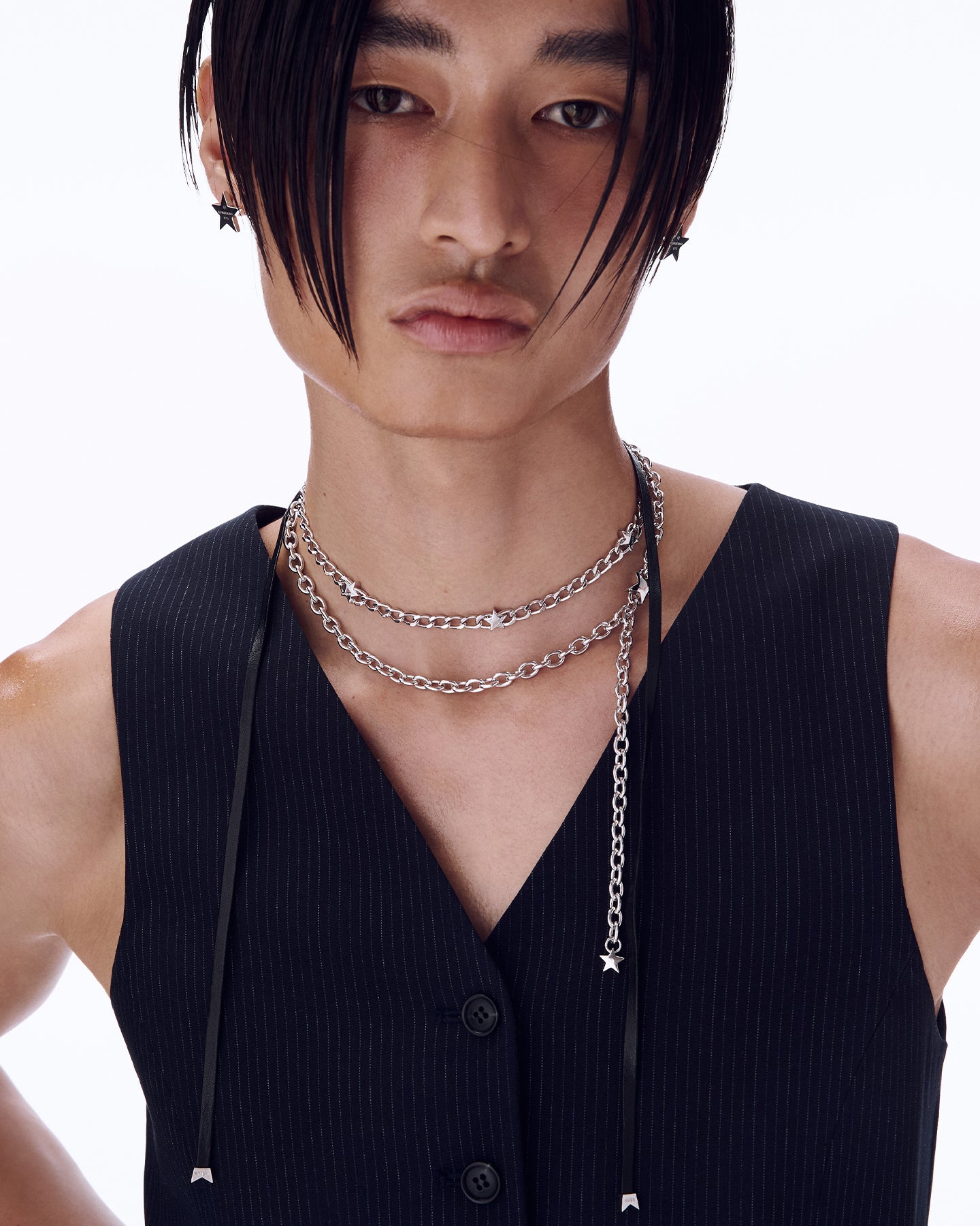 Numbering - Triple Star Strap Necklace #5773 product image 4 | TRAB K-Fashion Australia