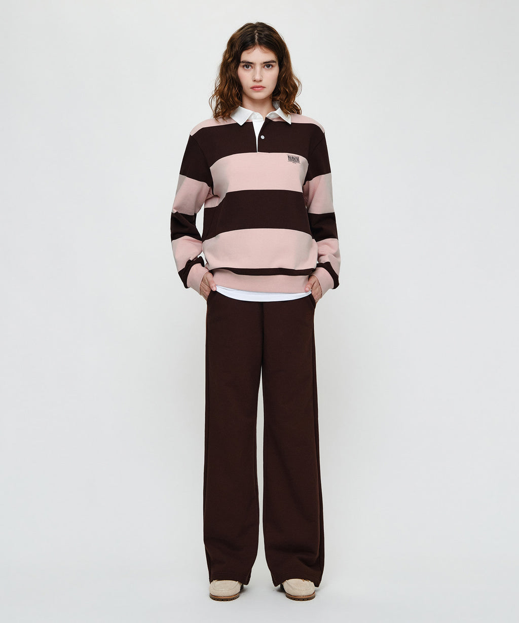 Marithe & Francois Girbaud - Classic Logo Sweat Pants (Brown) product image 2 | TRAB K-Fashion Australia