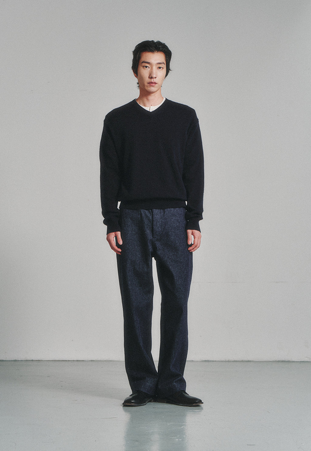 Art if acts - One Washed Nep Denim Pants (Indigo) product image 2 | TRAB K-Fashion Australia