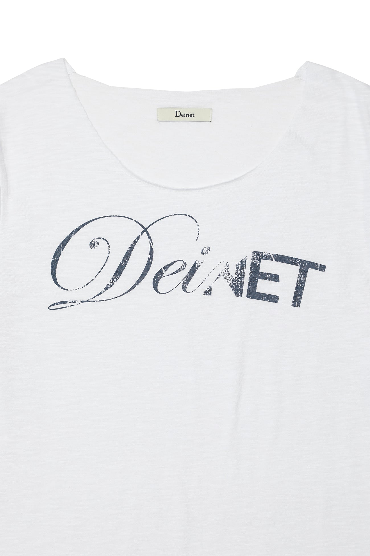 Deinet - Off Shoulder Graphic T-Shirt (White) product image 3 | TRAB K-Fashion Australia