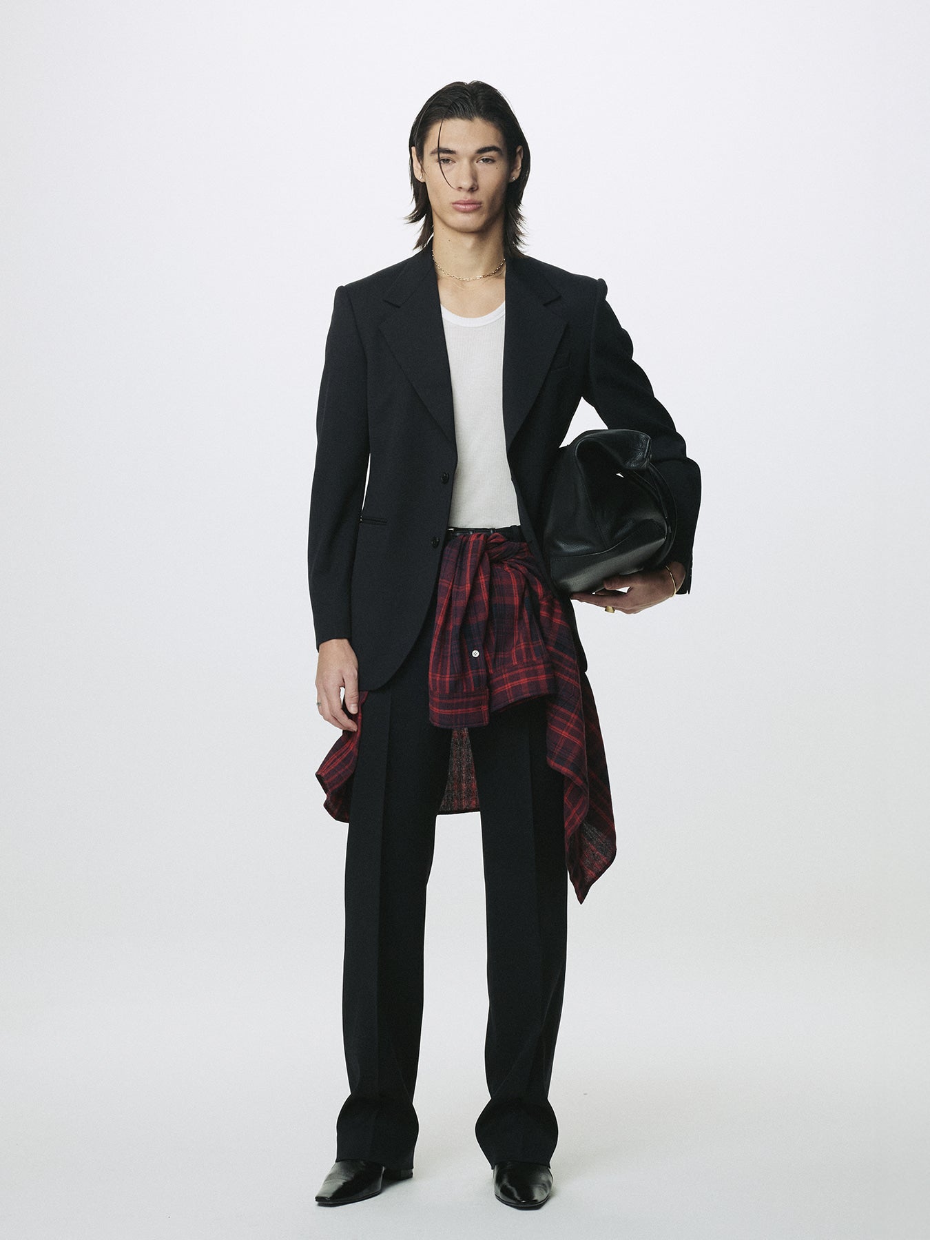 Tonywack - Wool Tailored Straight Trousers (Midnight) product image 7 | TRAB K-Fashion Australia