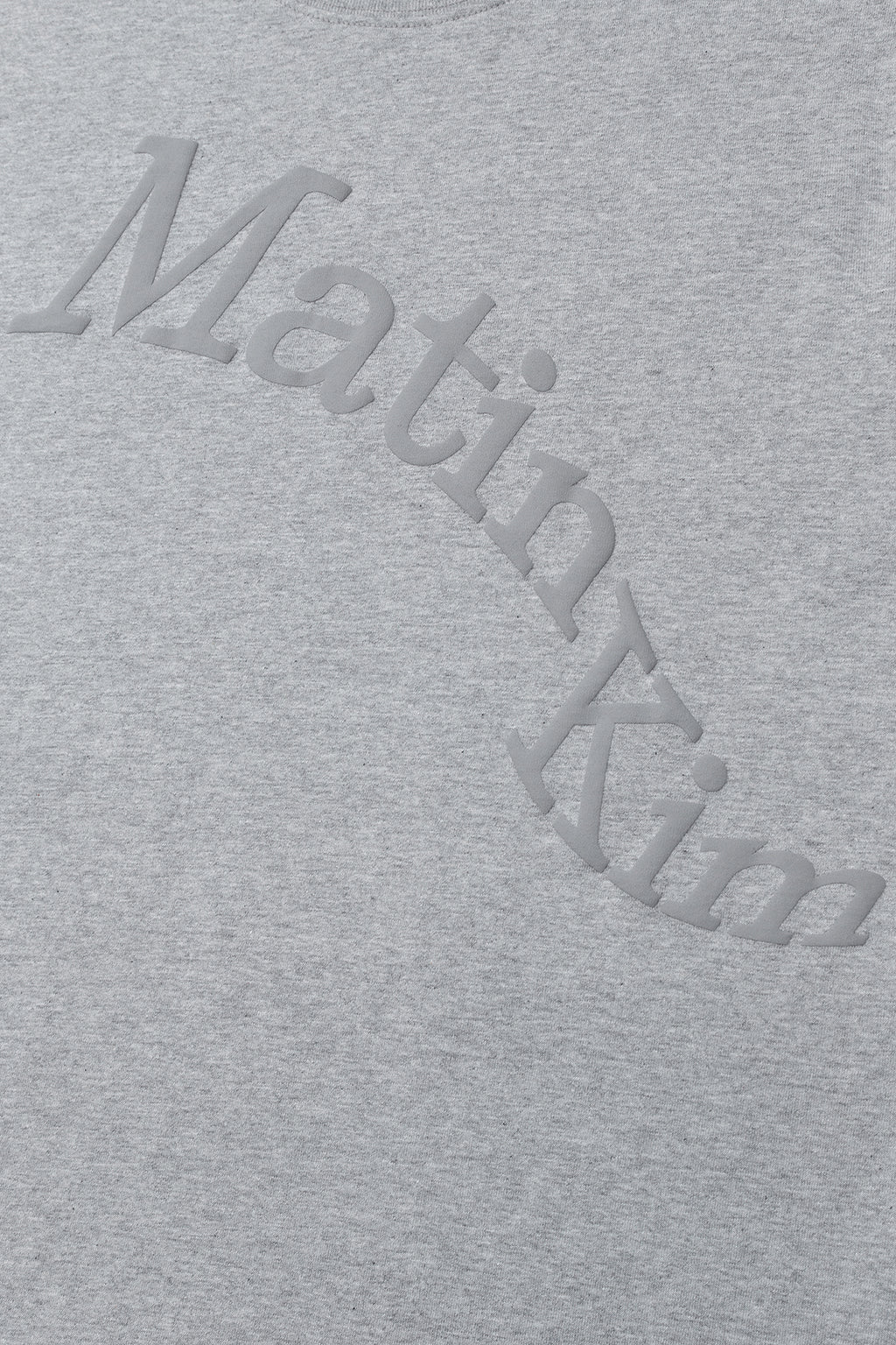 Matin Kim - Matin Wave Printing Logo Top (Grey) product image 4 | TRAB K-Fashion Australia
