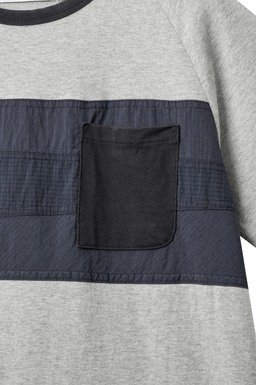 Hatchingroom - Patchwork Ringer Tee (M.Grey) product image 4 | TRAB K-Fashion Australia