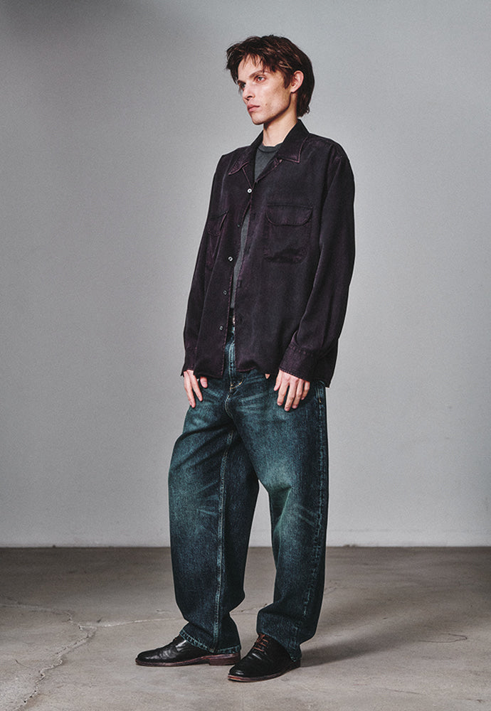 Art if acts - Tencel Two Pocket Shirt (Vintage Navy) product image 2 | TRAB K-Fashion Australia