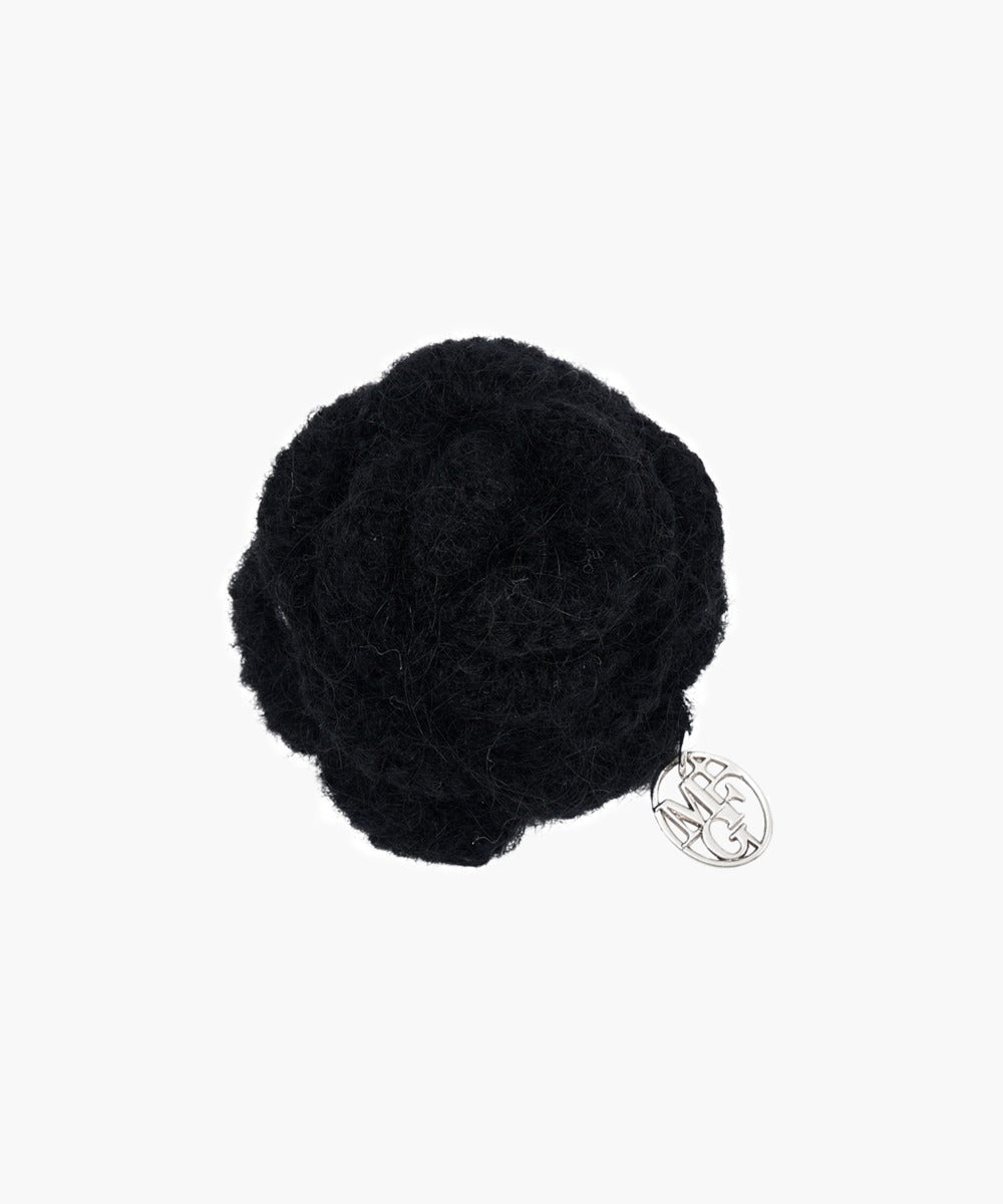 Marithe & Francois Girbaud - Circle Logo Flower Brooch (Black) product image 1 | TRAB K-Fashion Australia