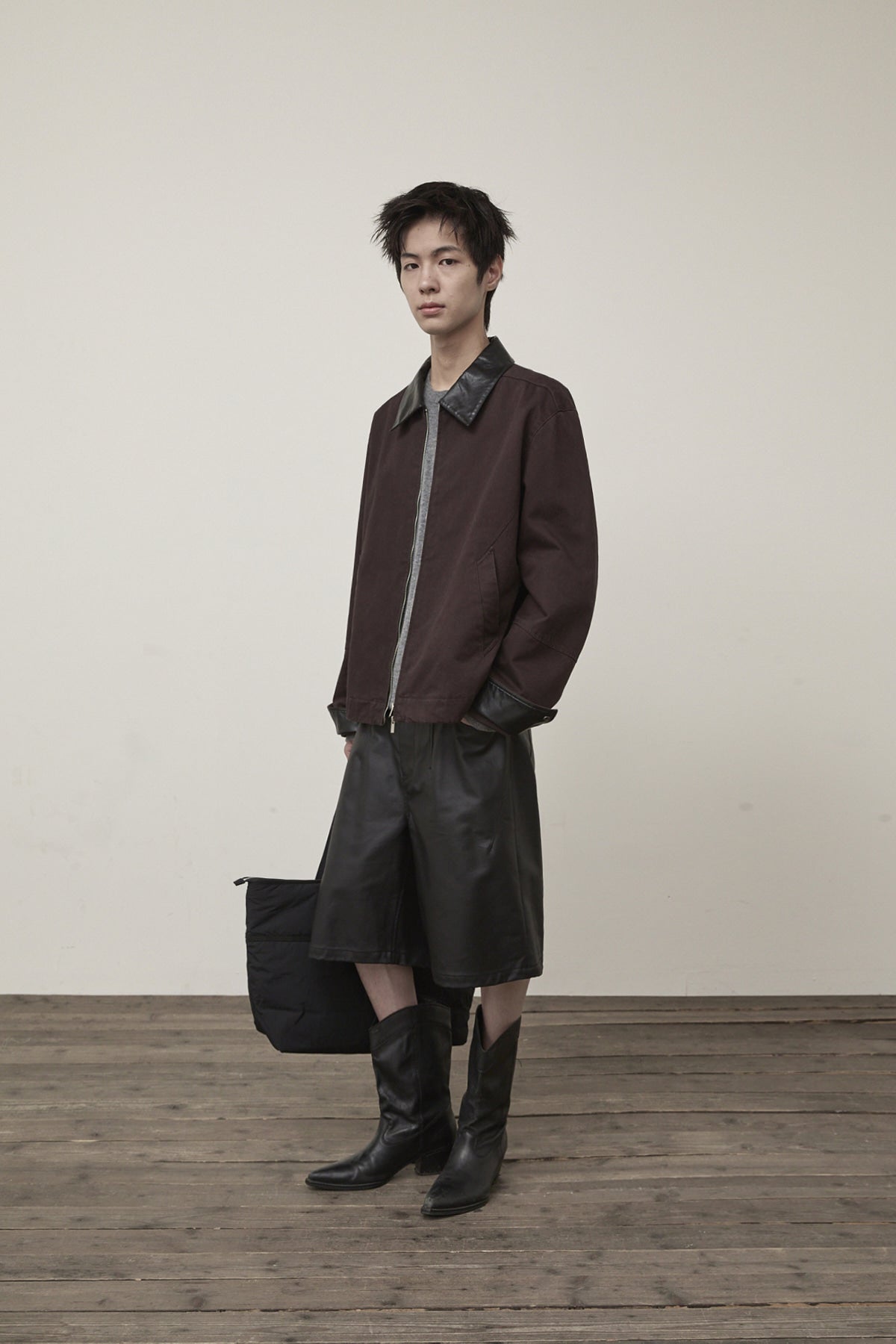 Matin Kim - Matt Coating Bermuda Pants (Black) product image 9 | TRAB K-Fashion Australia