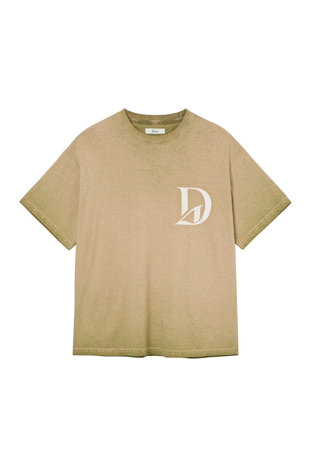 Deinet - Washed Logo T-Shirt (Khaki) product image 1 | TRAB K-Fashion Australia