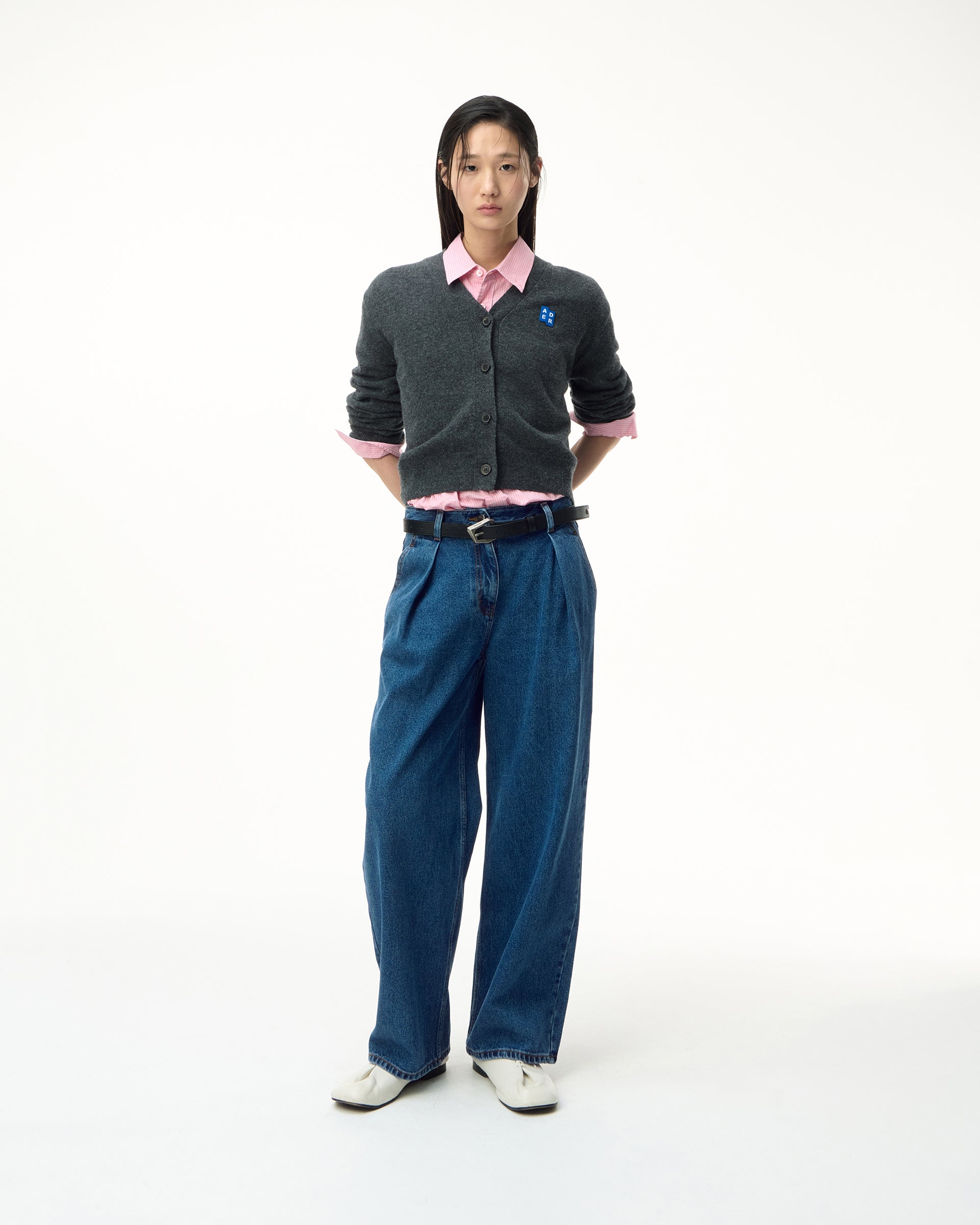 Ader Error - Sig; SV Tag jeans 02 (Blue) product image 1 | TRAB K-Fashion Australia