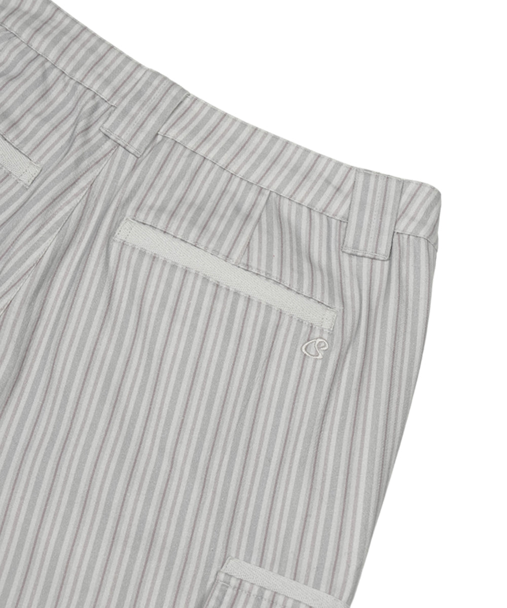 Coyseio - Stripe Big Pocket Cargo Pants (Light Grey) product image 14 | TRAB K-Fashion Australia