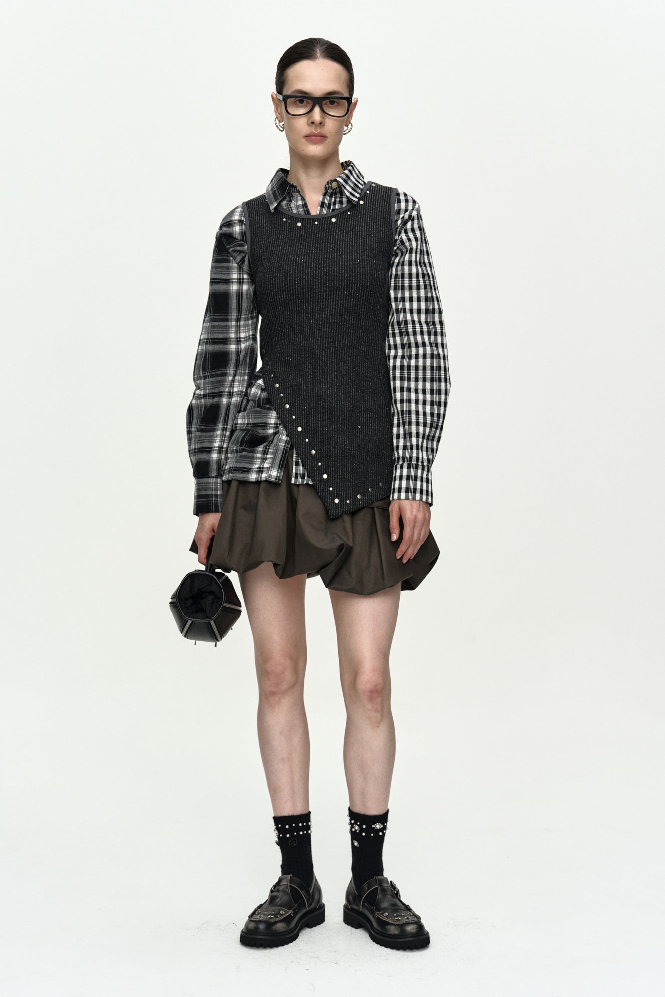 Andersson Bell - Hot-Fix Tank Top (Charcoal) product image 2 | TRAB K-Fashion Australia