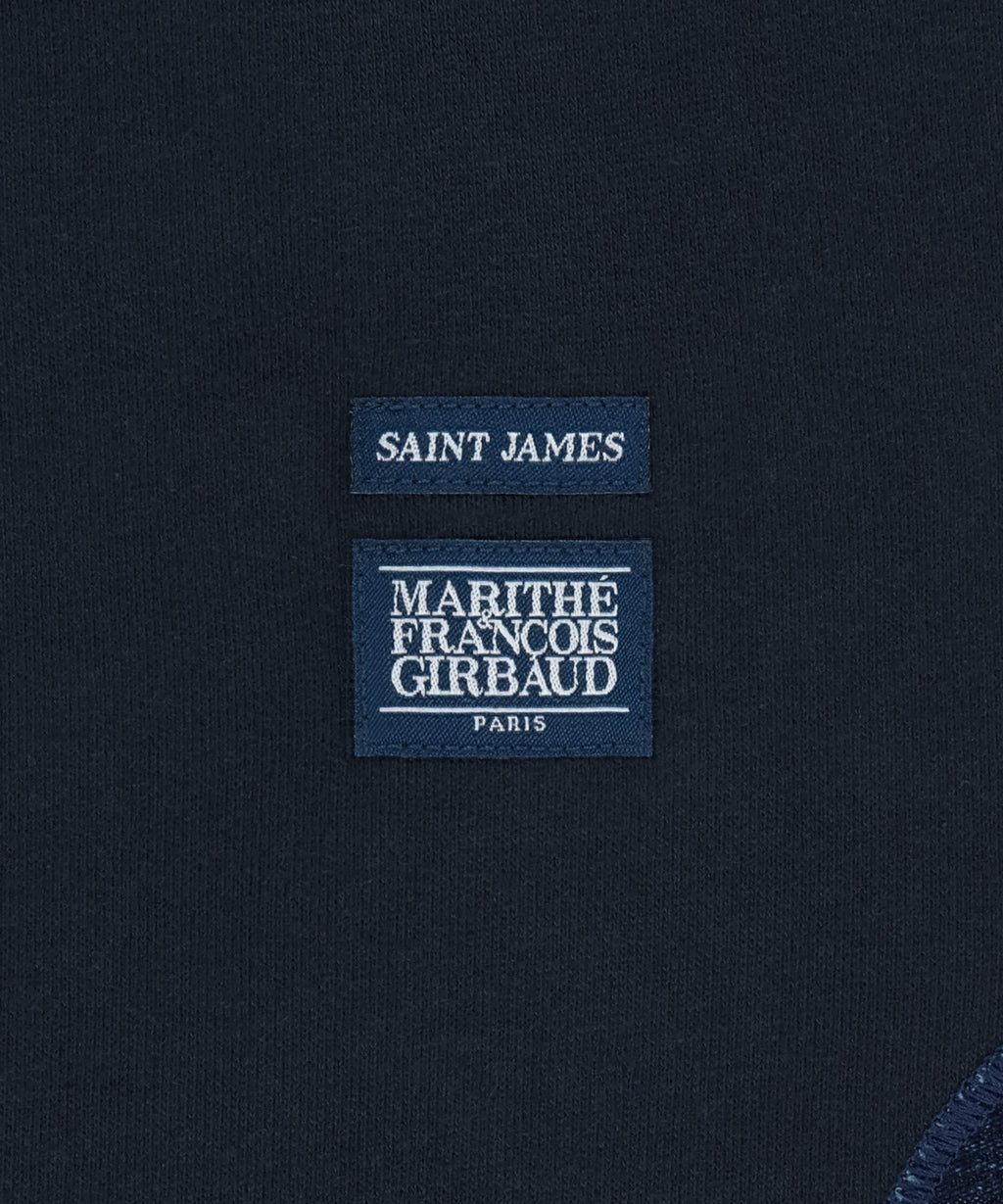 Marithe & Francois Girbaud - Marithe X Saint James Bon Bon Elbow Patch Sweatshirt (Dark Navy) product image 6 | TRAB K-Fashion Australia