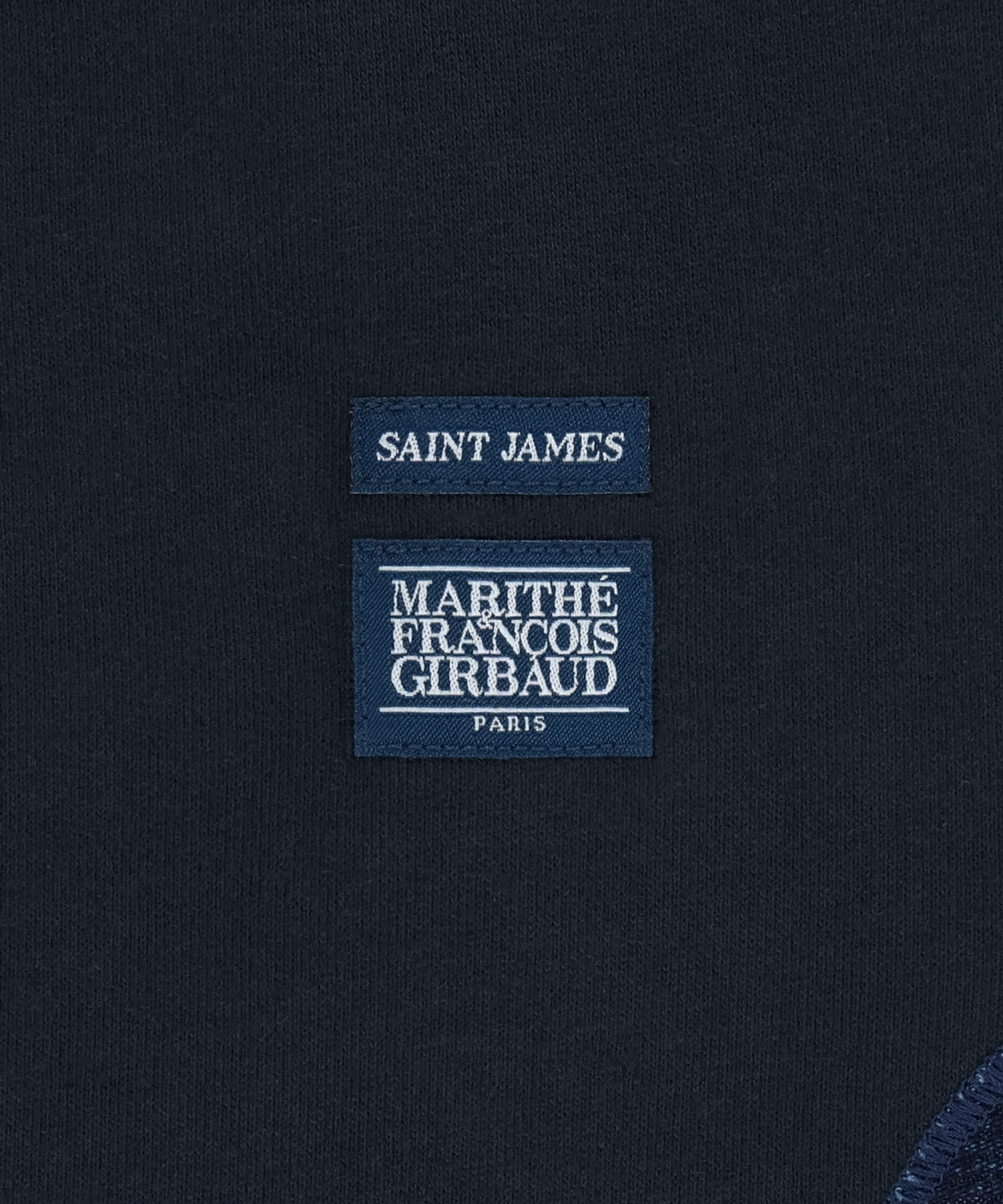 Marithe & Francois Girbaud - Marithe X Saint James Bon Bon Elbow Patch Sweatshirt (Dark Navy) product image 6 | TRAB K-Fashion Australia