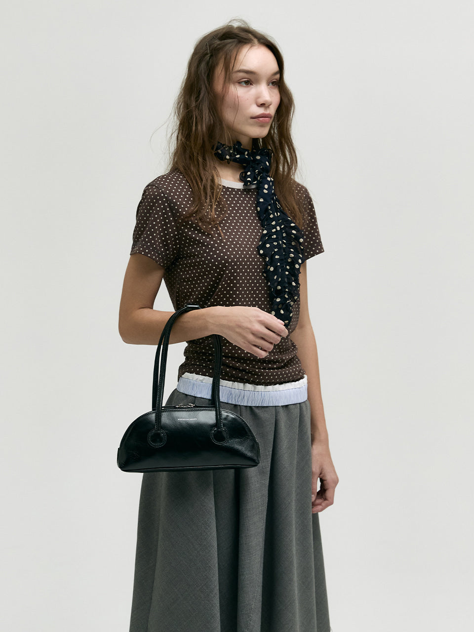 Marge Sherwood - Bessette Shoulder (Black Crinkle) product image 5 | TRAB K-Fashion Australia