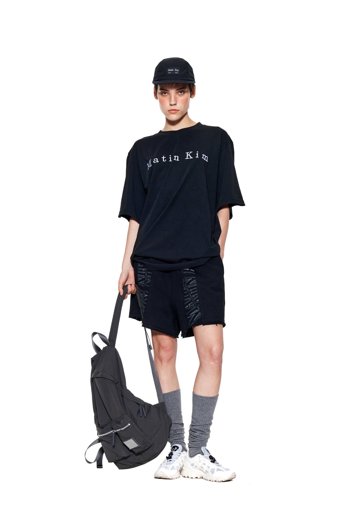 Matin Kim - Matin Embroidery Logo Top (Black) product image 9 | TRAB K-Fashion Australia