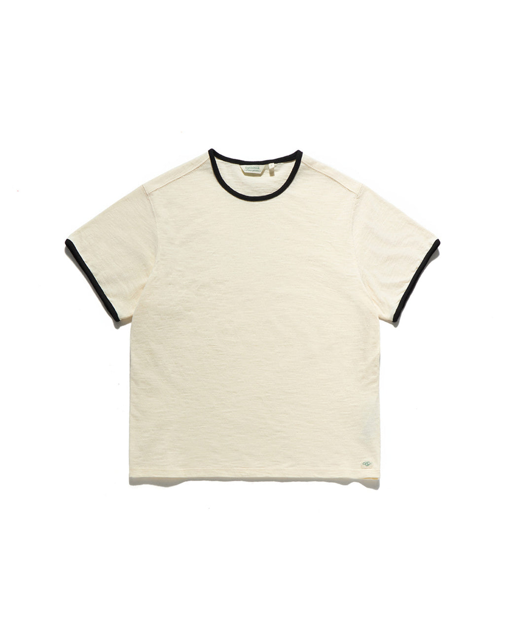 Eastlogue - Ringer Half T-shirts (Cream & Black) product image 1 | TRAB K-Fashion Australia