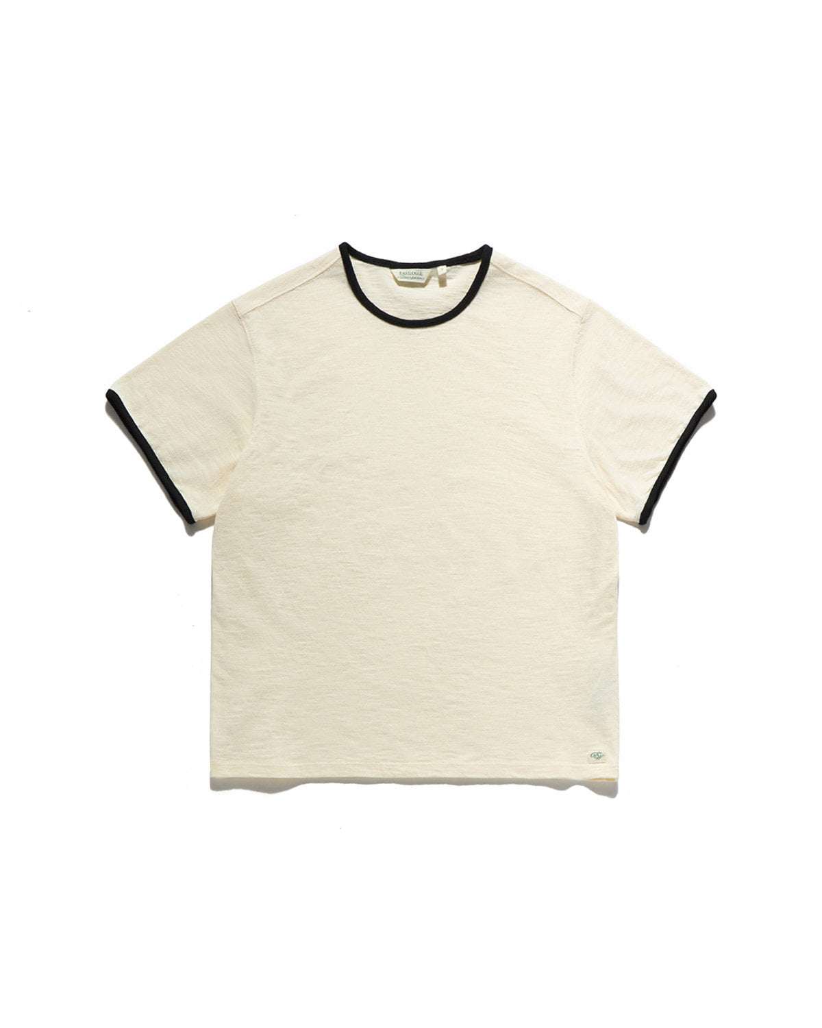 Eastlogue - Ringer Half T-shirts (Cream & Black) product image 1 | TRAB K-Fashion Australia
