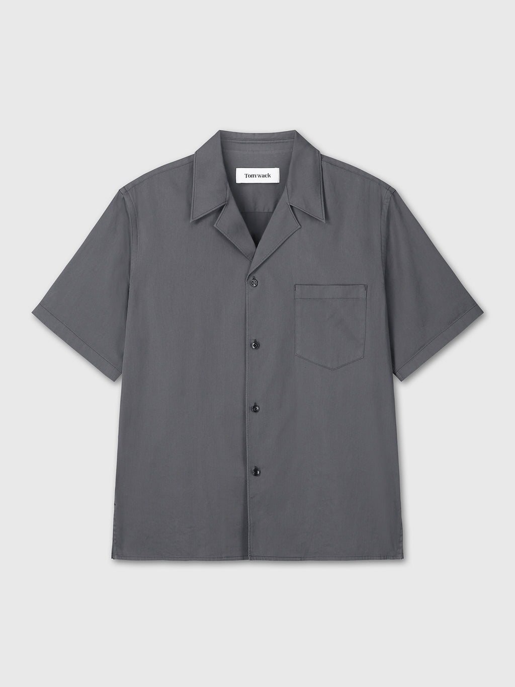 Tonywack - Silky Cotton Bowling Shirt (Anthracite) product image 11 | TRAB K-Fashion Australia