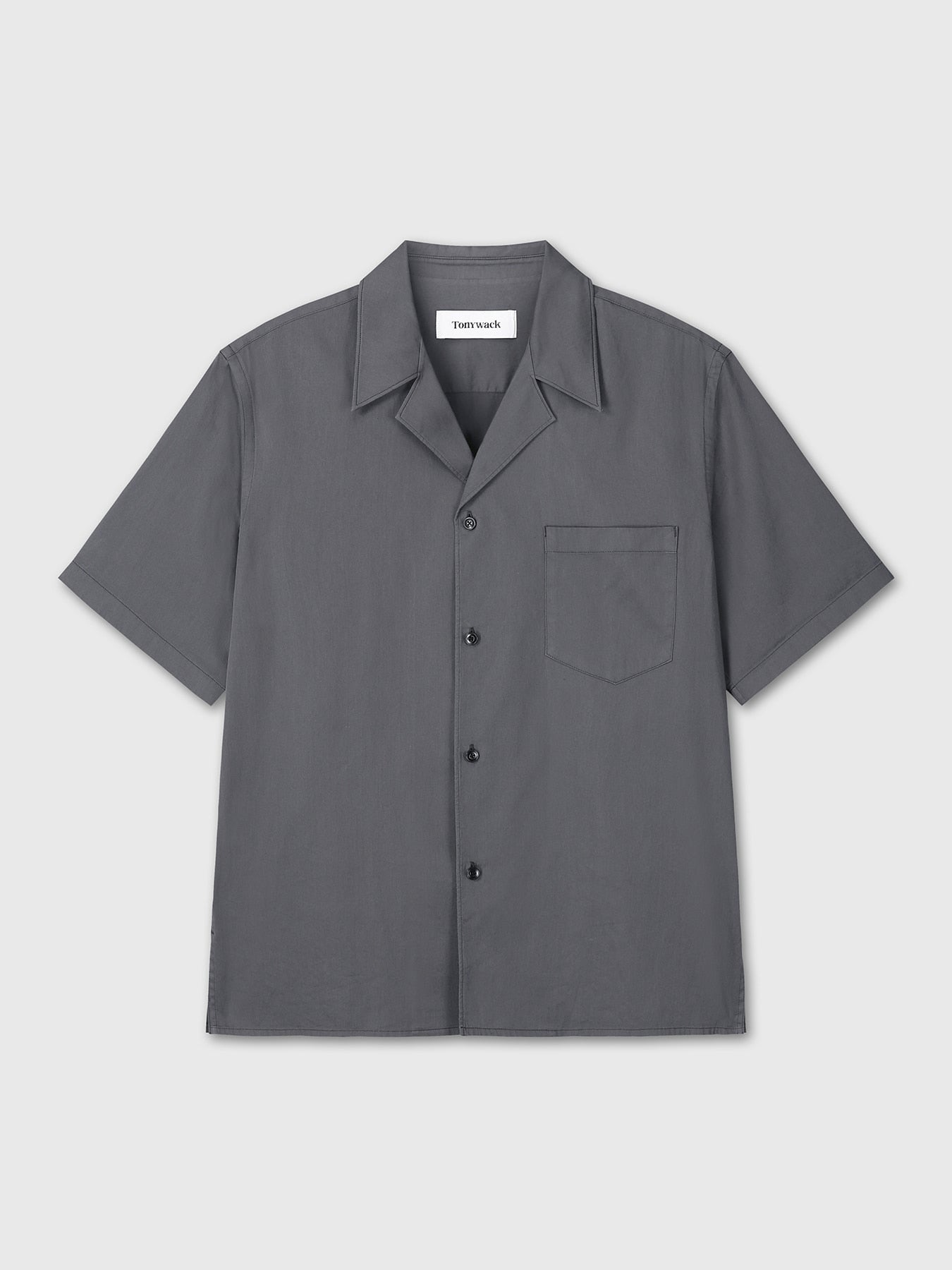 Tonywack - Silky Cotton Bowling Shirt (Anthracite) product image 11 | TRAB K-Fashion Australia