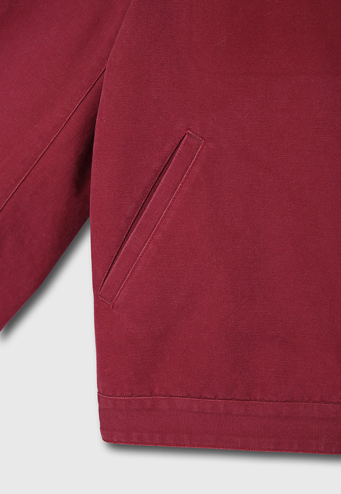 Tonywack - Leather Collar Garment-Washed Rivet Work Jacket (Red) product image 14 | TRAB K-Fashion Australia