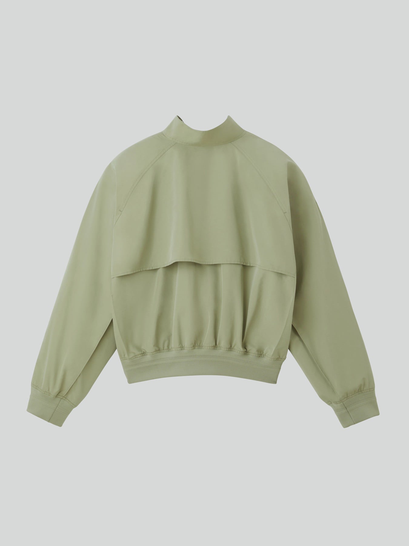 Recto - Crop Harrington Jumper (Light Khaki) product image 6 | TRAB K-Fashion Australia