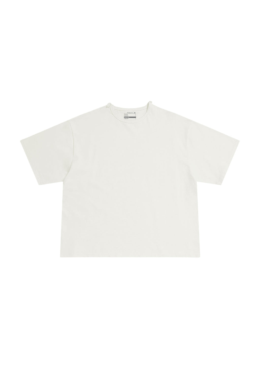 STU - Overlap Crop T-shirt (Ivory) product image 16 | TRAB K-Fashion Australia