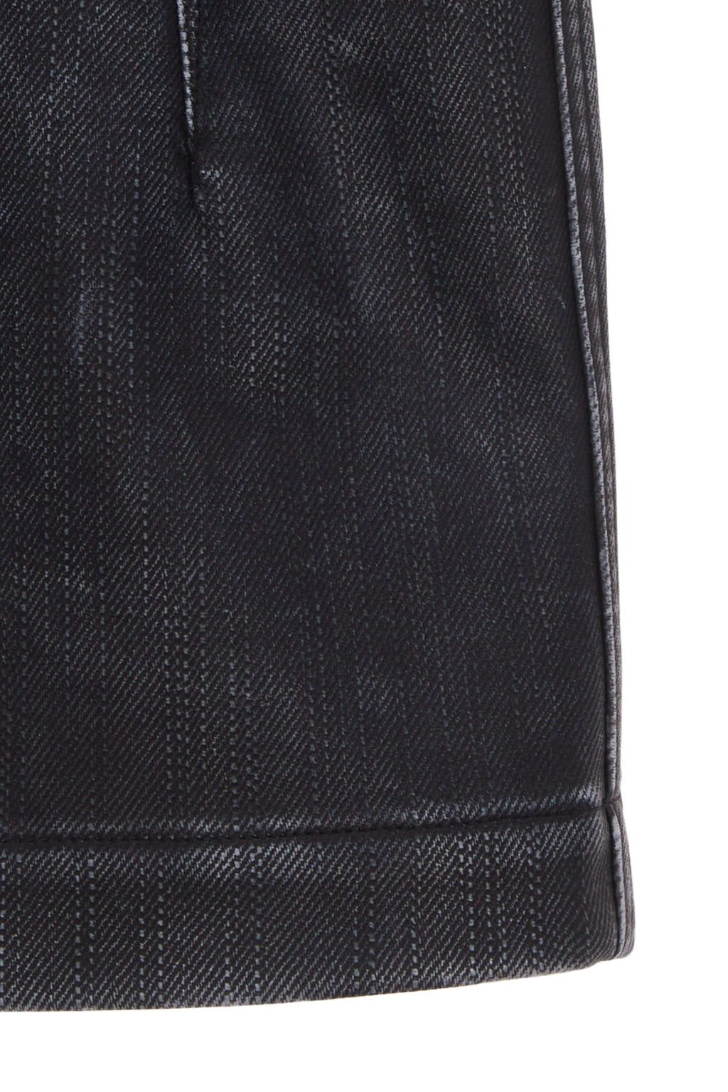 Matin Kim - Zipper Pocket Washed Leather Mini Skirt (Navy) product image 4 | TRAB K-Fashion Australia