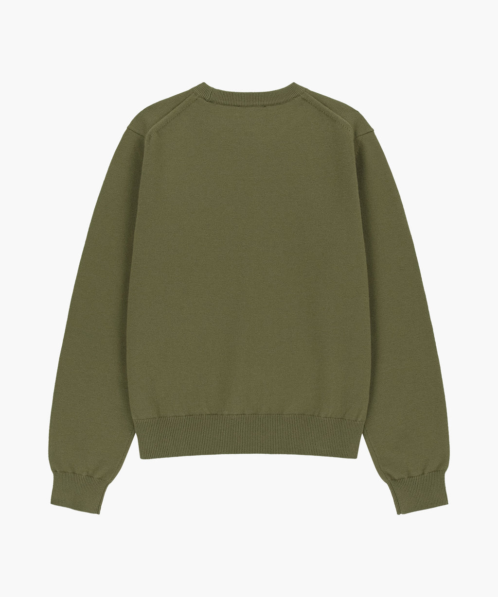 Marithe & Francois Girbaud - Small Classic Logo Knit Pullover (Olive) product image 6 | TRAB K-Fashion Australia