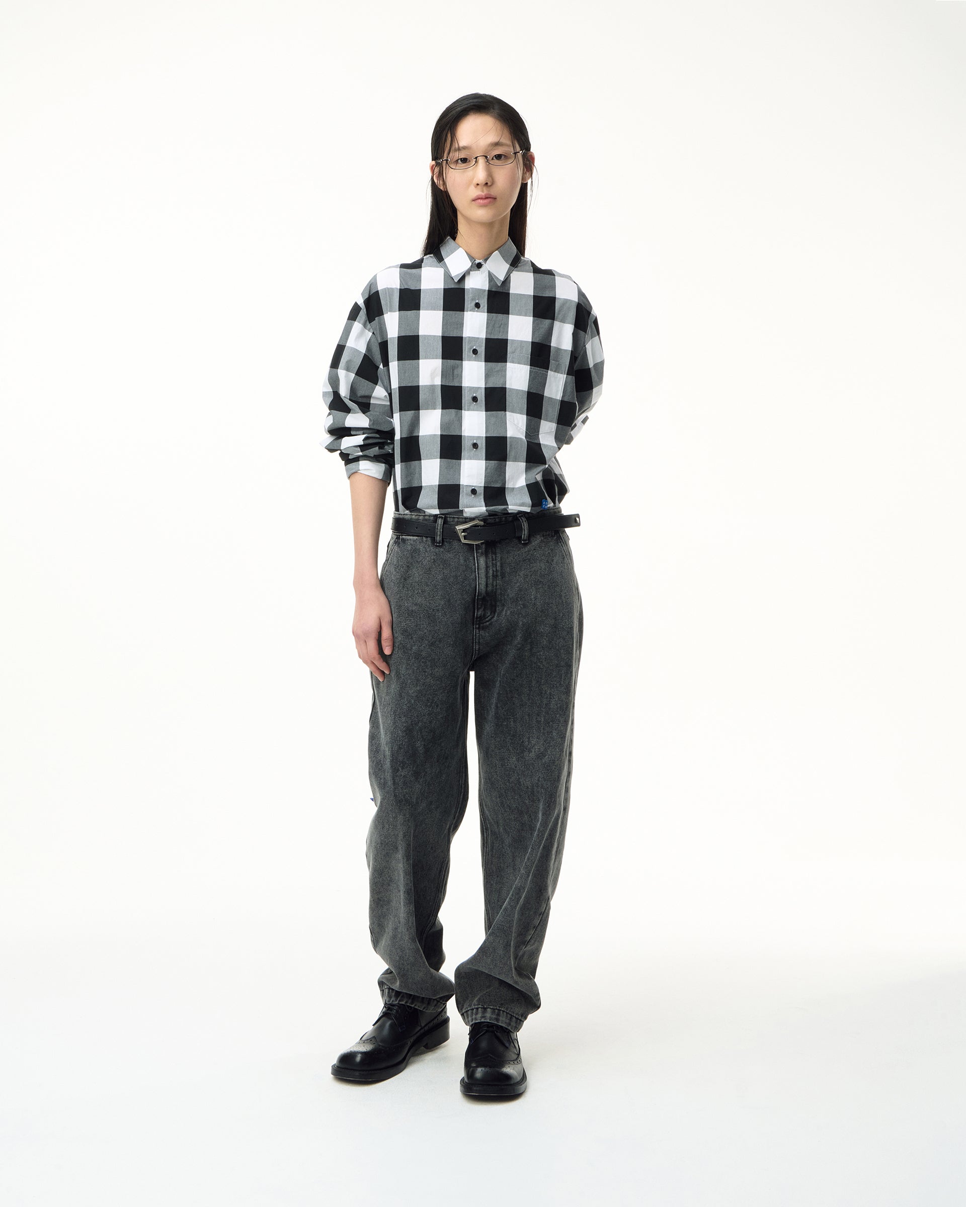 Ader Error - Sig; SV Tag jeans 03 (Noir) product image 1 | TRAB K-Fashion Australia