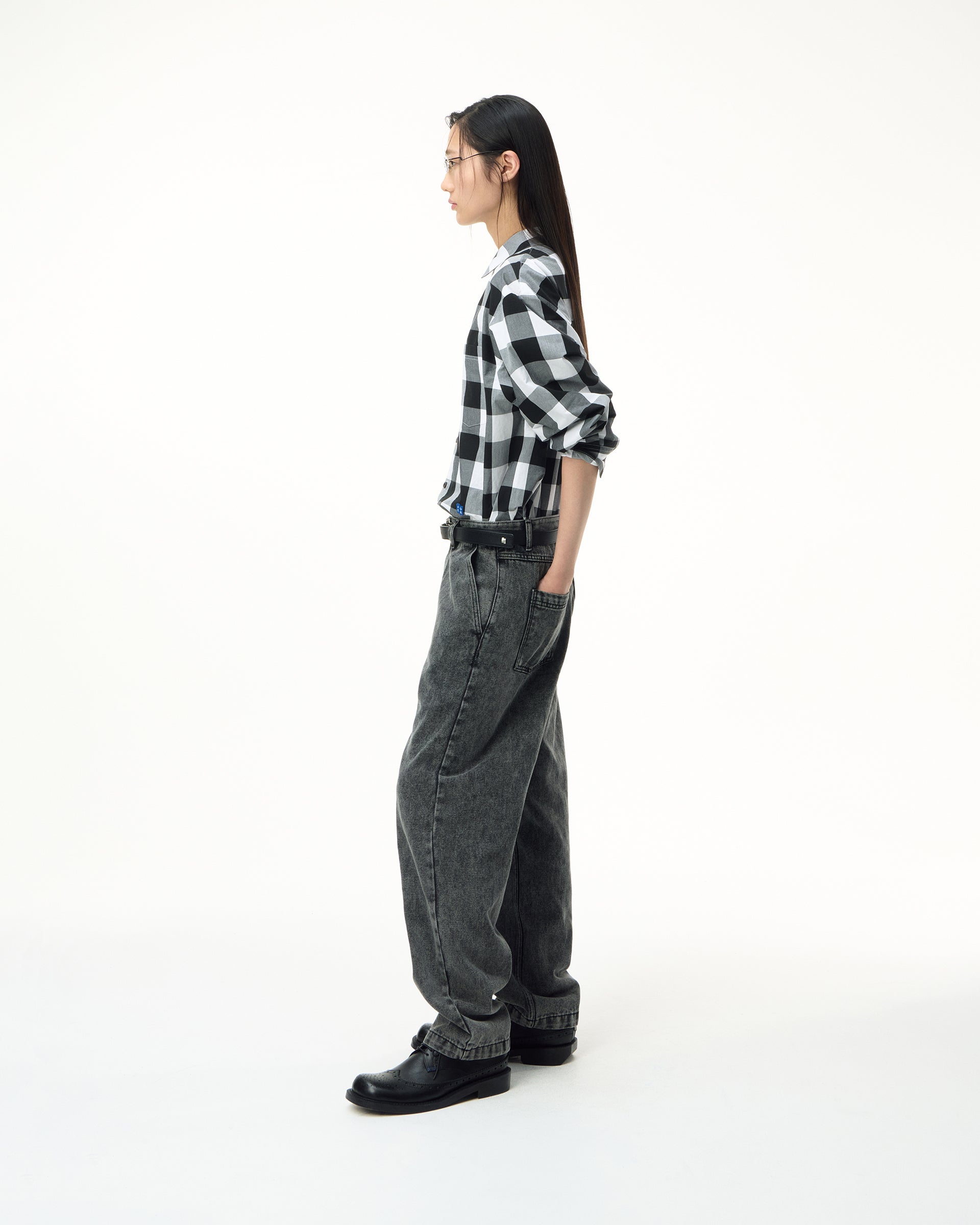 Ader Error - Sig; SV Tag jeans 03 (Noir) product image 2 | TRAB K-Fashion Australia