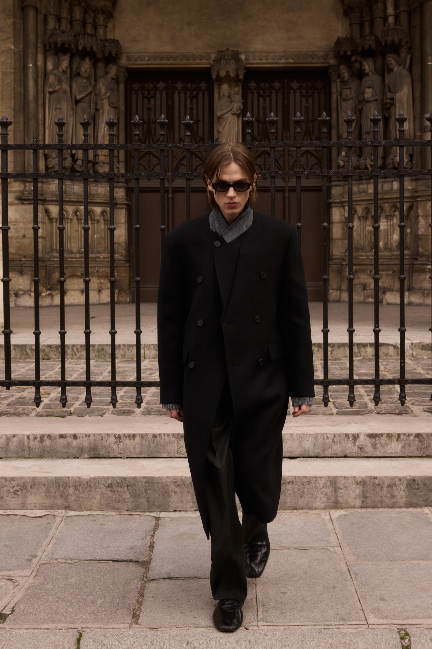 STU - Inverted Double Coat In (Black) product image 15 | TRAB K-Fashion Australia