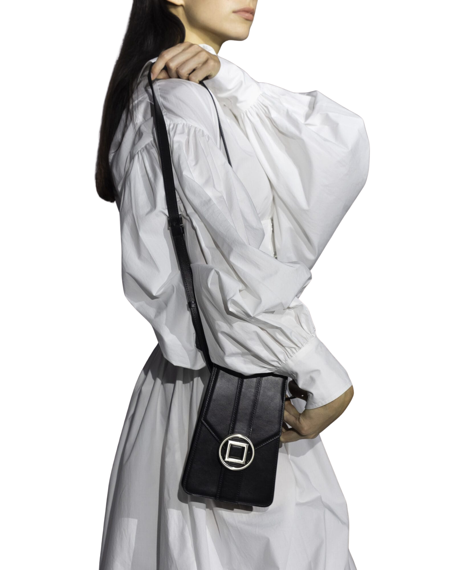 Kimhe Kim - Corset Layered Cotton Maxi Shirt Dress (White) product image 2 | TRAB K-Fashion Australia