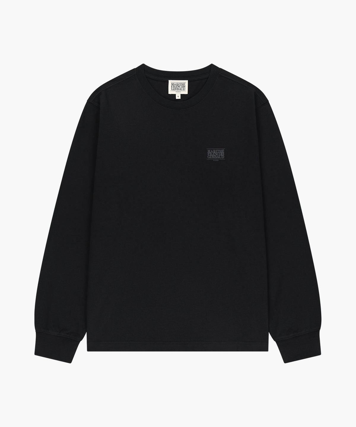 Marithe & Francois Girbaud - Small Classic Logo Long Sleeve Tee (Black) product image 5 | TRAB K-Fashion Australia