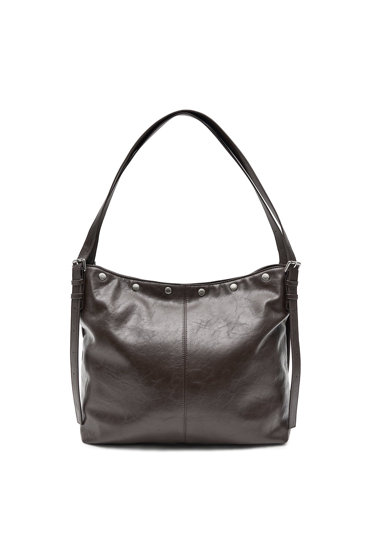 Matin Kim - Matin Stud Point Large Shoulder Bag (Brown) product image 5 | TRAB K-Fashion Australia