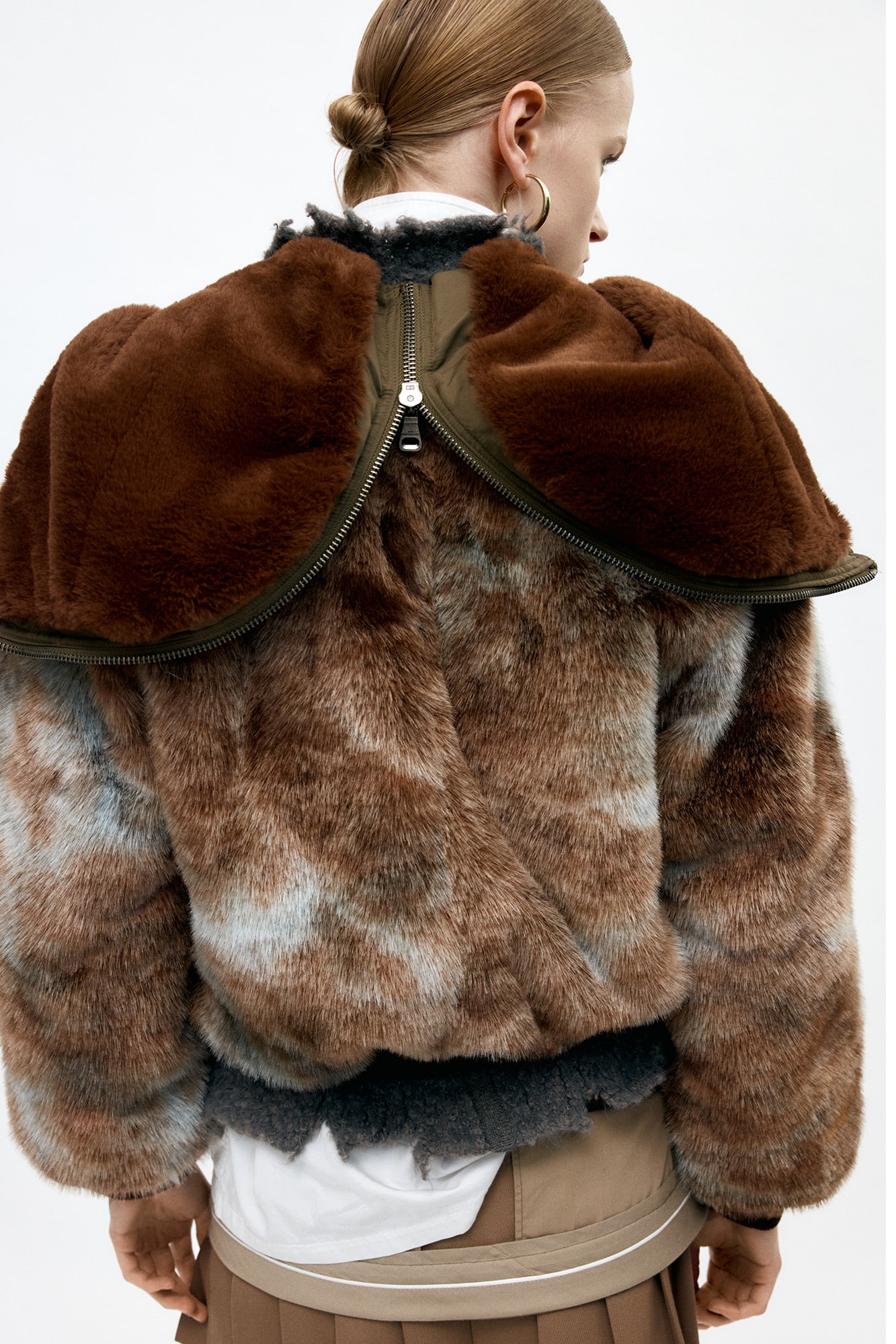 Andersson Bell - Vanessa Fur N2b Jacket (Brown) product image 7 | TRAB K-Fashion Australia