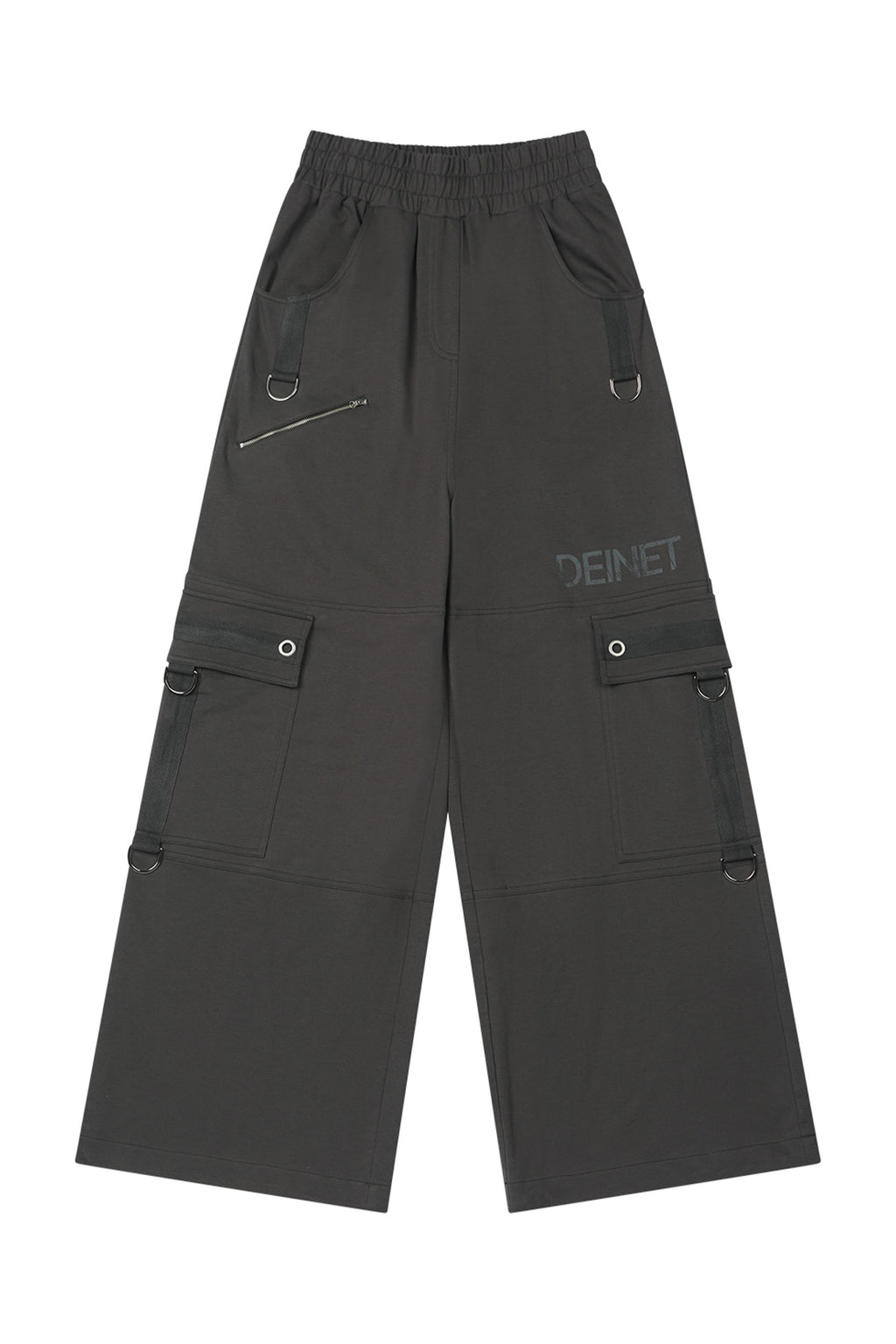 Deinet - Metal Detail Sweat Pants (Charcoal) product image 1 | TRAB K-Fashion Australia