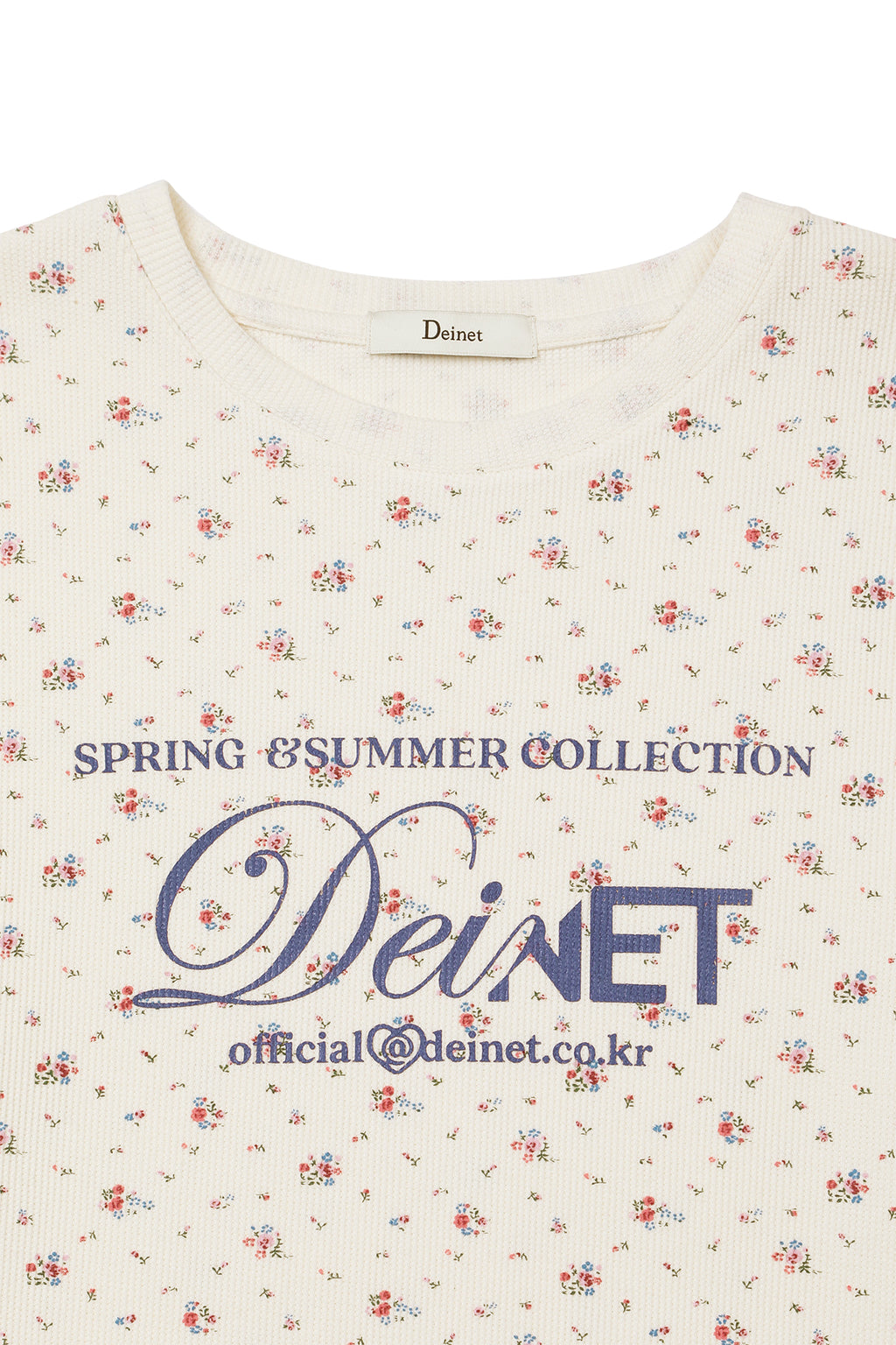 Deinet - Soft Waffle Flower T-Shirt (Ivory) product image 12 | TRAB K-Fashion Australia