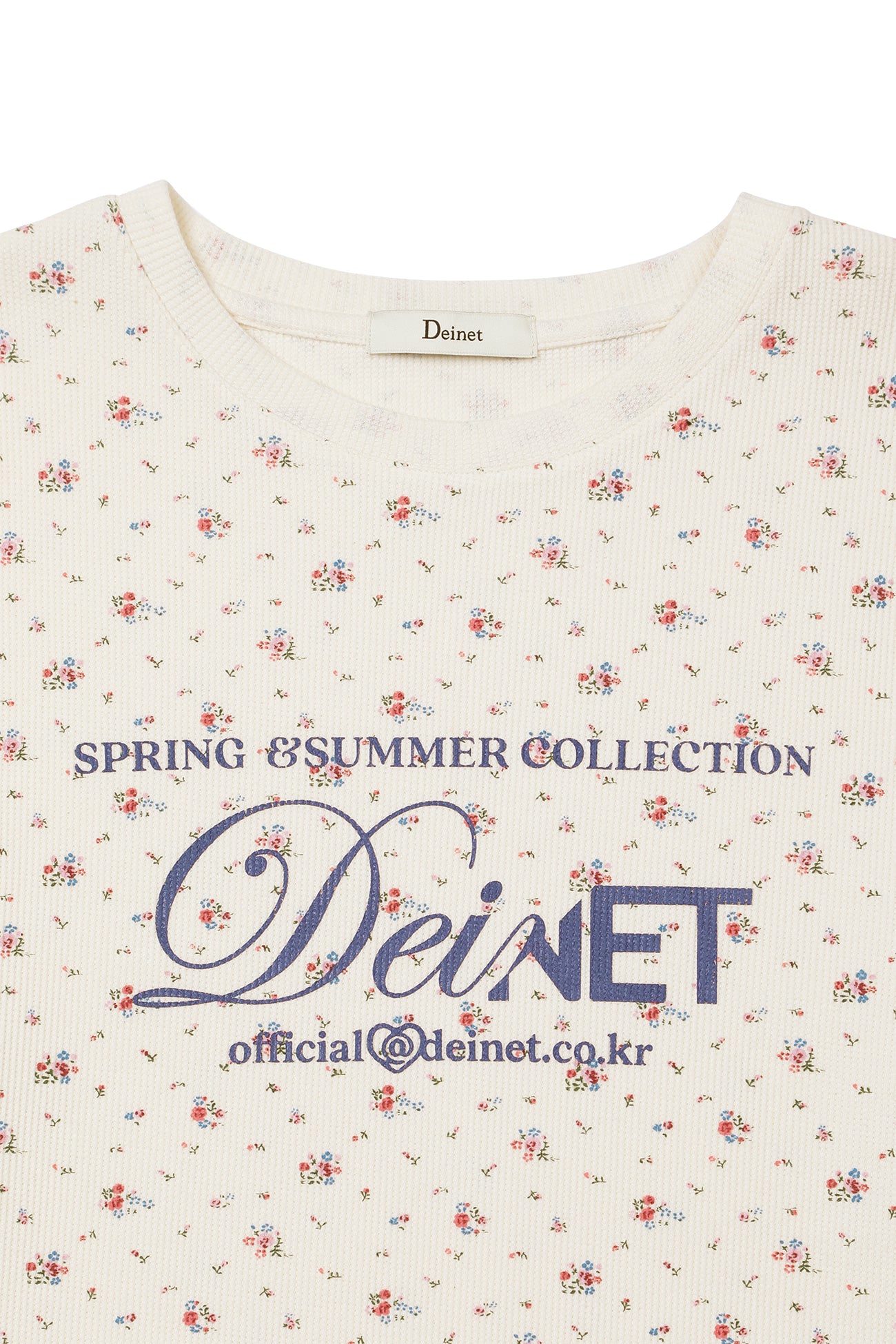 Deinet - Soft Waffle Flower T-Shirt (Ivory) product image 12 | TRAB K-Fashion Australia