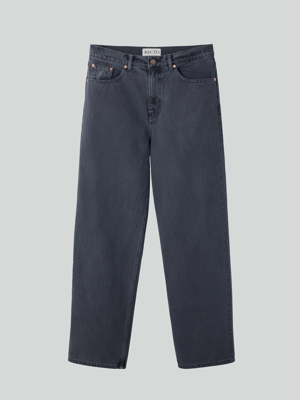Recto - Regular Fit Denim Pants (Dark Grey) product image 4 | TRAB K-Fashion Australia
