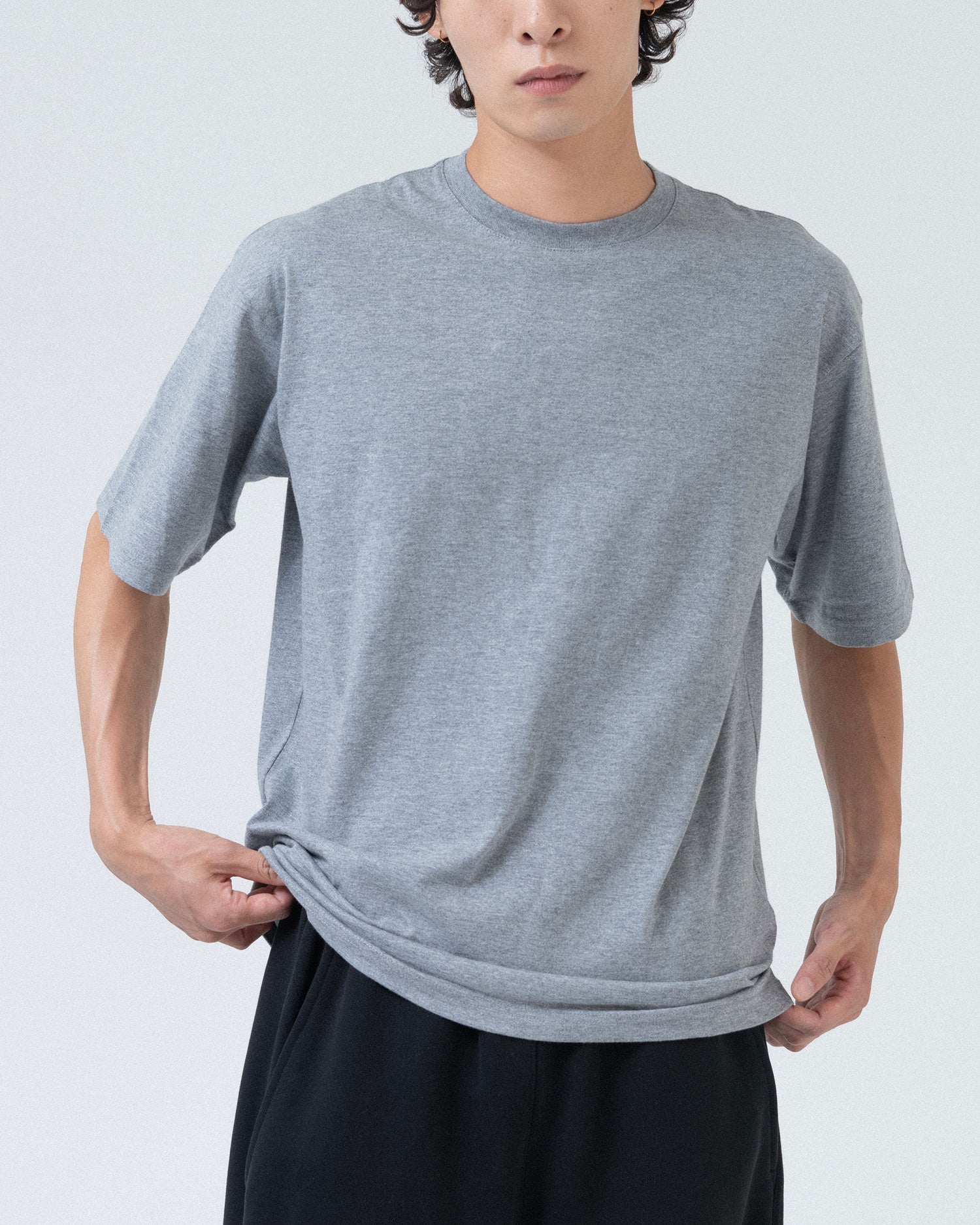 Brownyard - One Day T Shirt (Grey) product image 3 | TRAB K-Fashion Australia