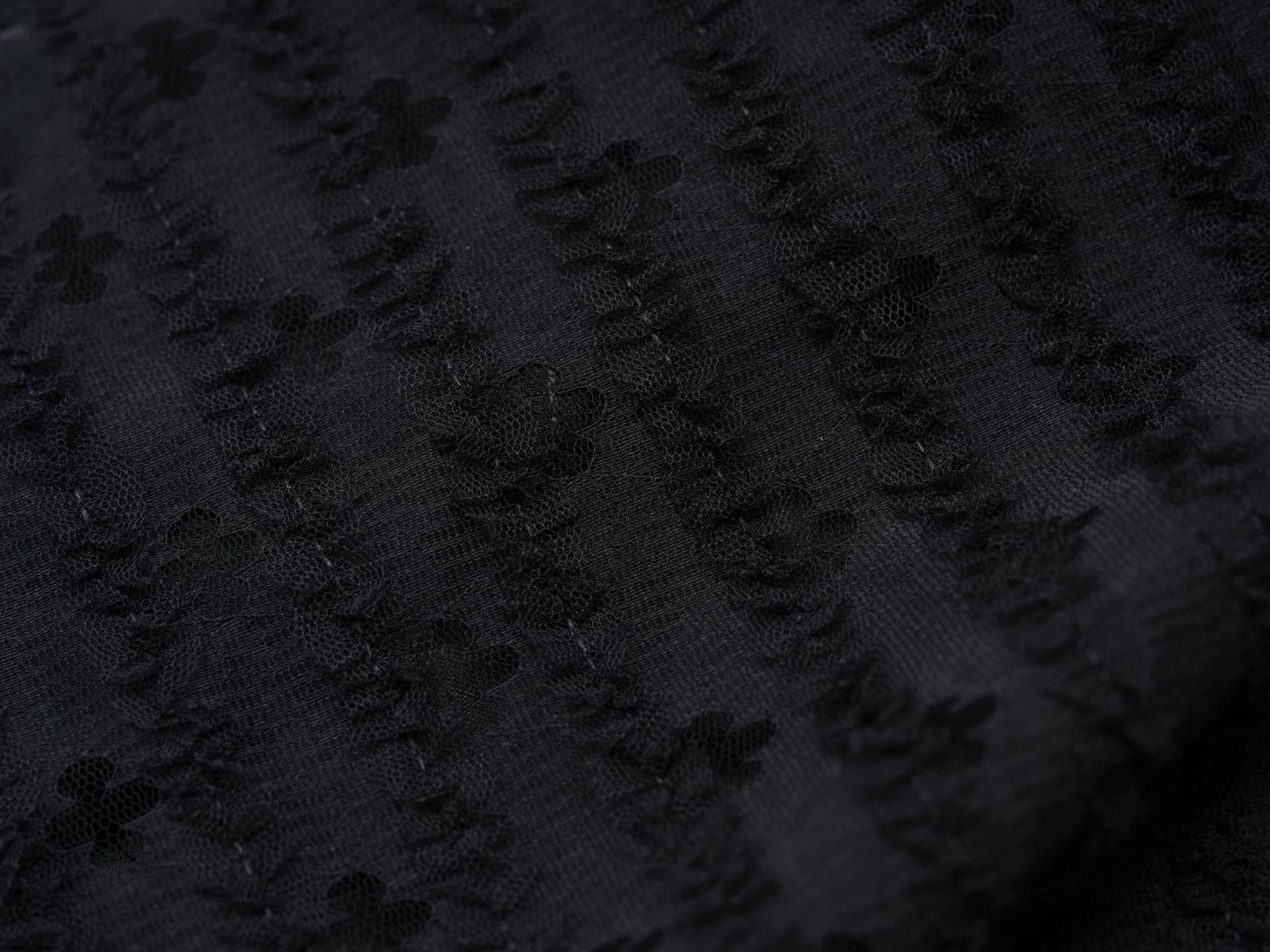 Coyseio - Square Neck Lace Dress (Black) product image 15 | TRAB K-Fashion Australia