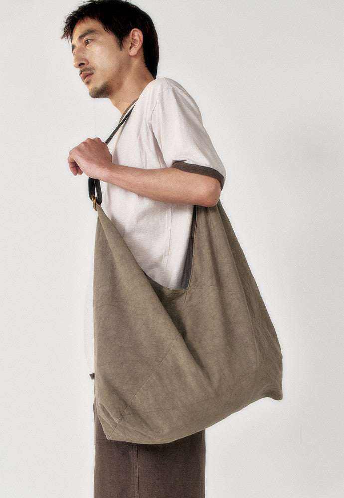 Art if acts - Linen Peddler Bag (Taupe) product image 5 | TRAB K-Fashion Australia