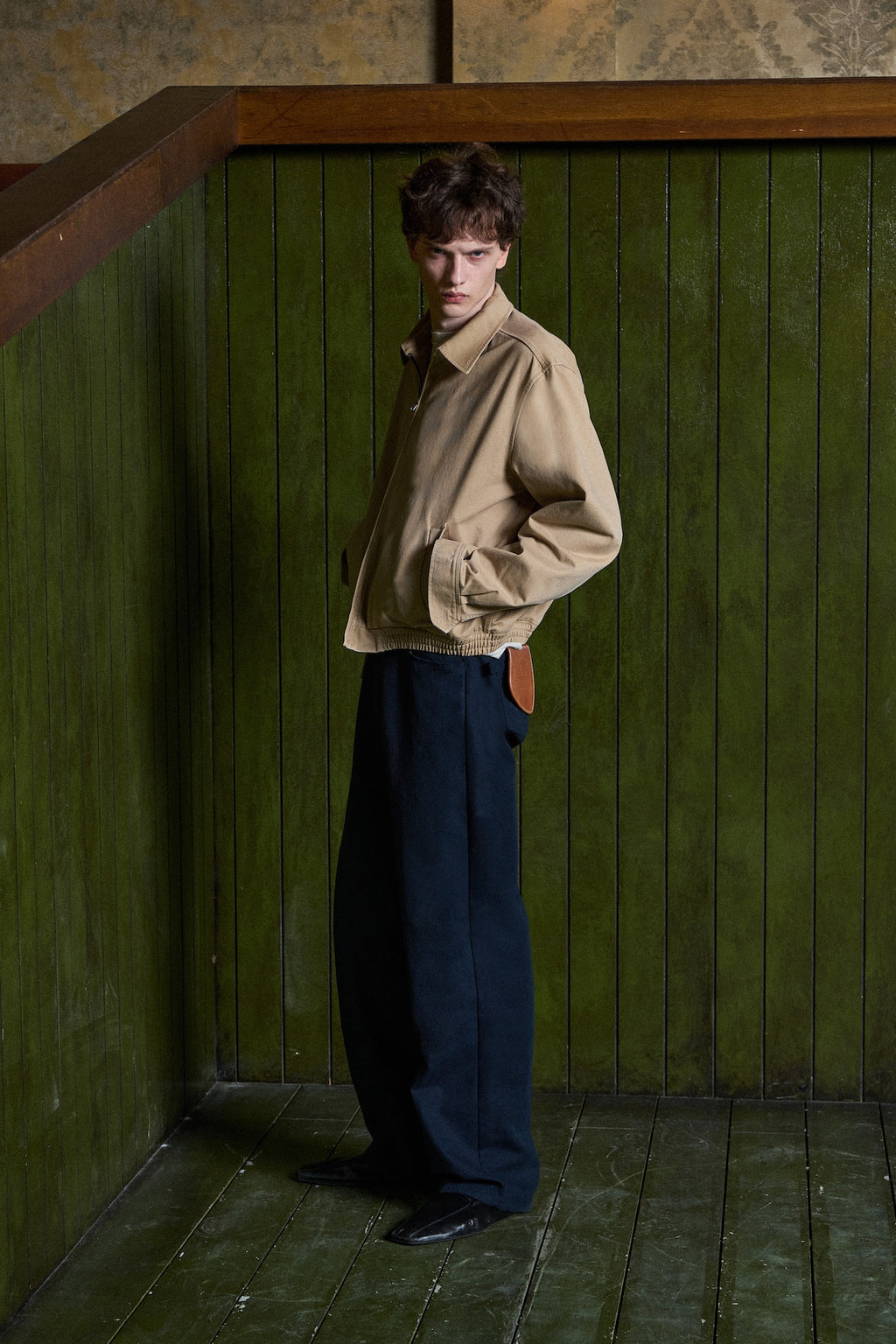 STU - Curved Cuff Jacket (Beige) product image 4 | TRAB K-Fashion Australia