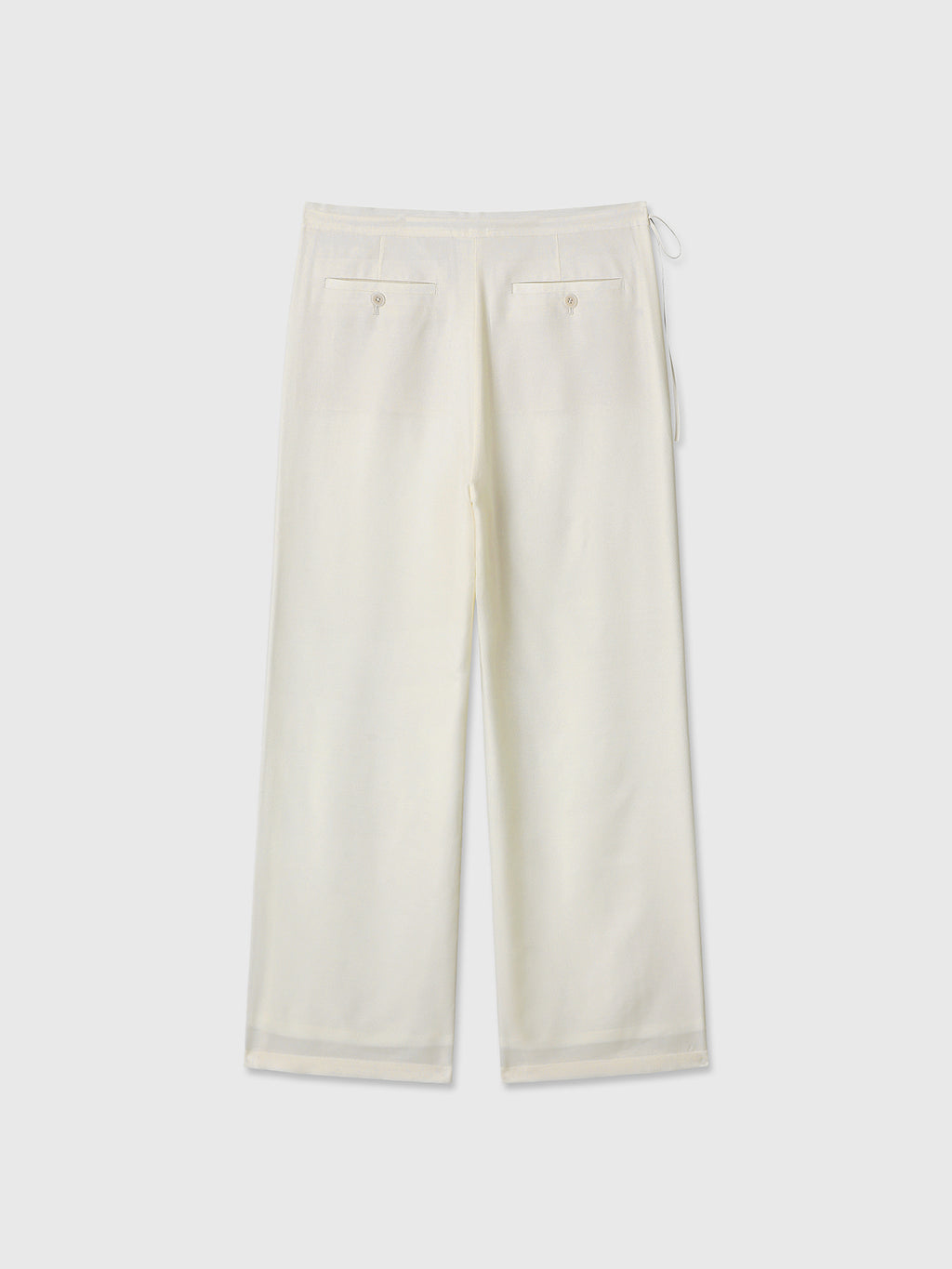Tonywack - Silk Twill Lounge Pants (Ivory) product image 8 | TRAB K-Fashion Australia