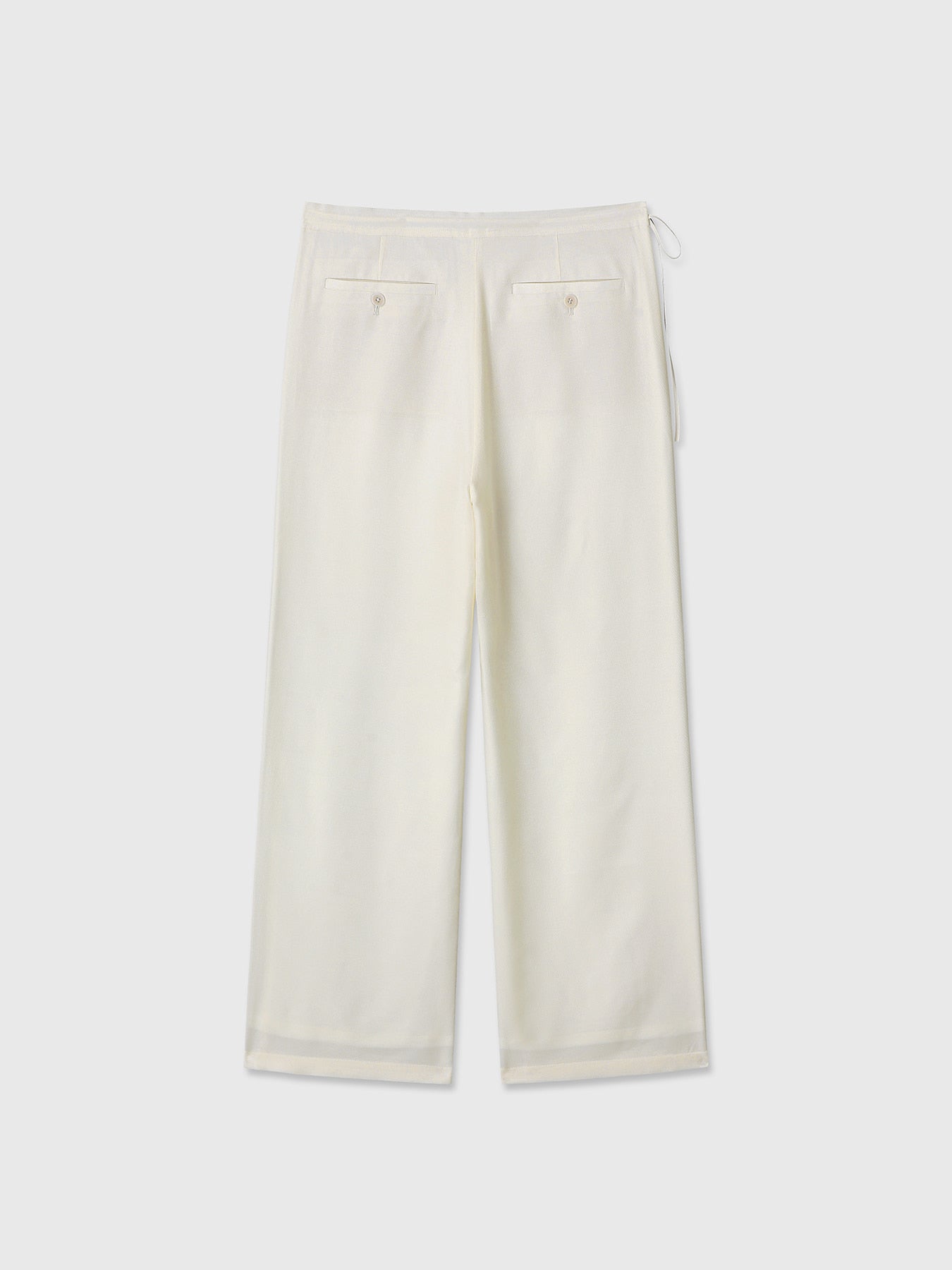 Tonywack - Silk Twill Lounge Pants (Ivory) product image 8 | TRAB K-Fashion Australia