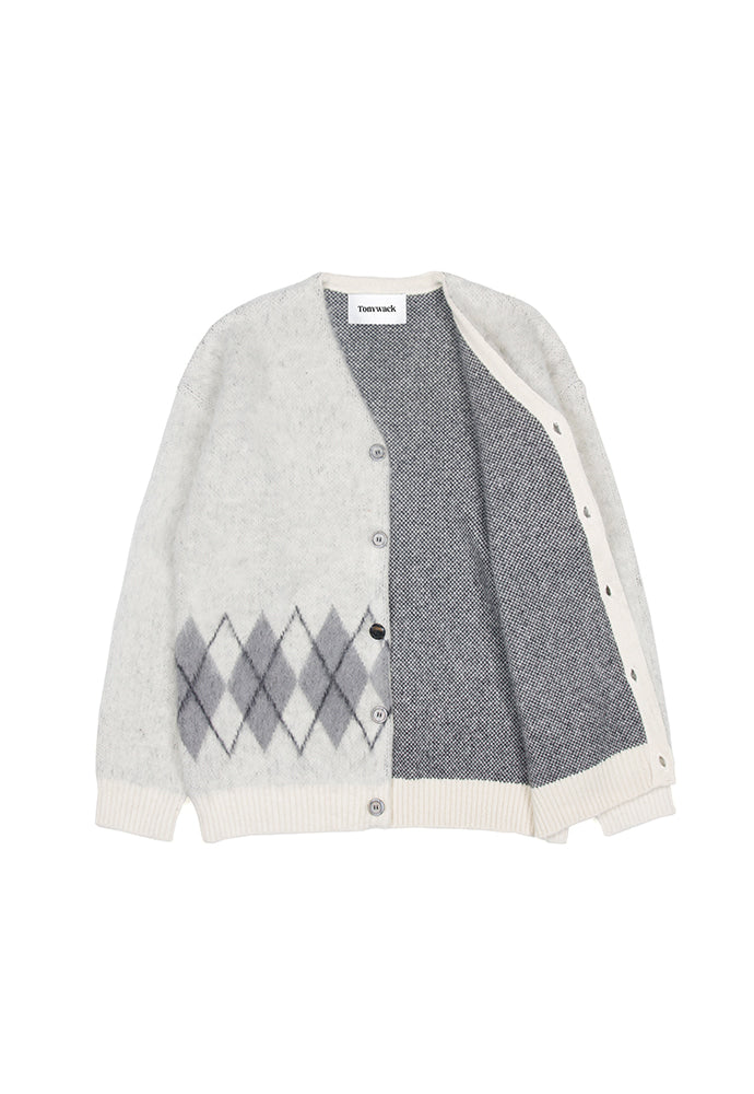 Tonywack - Stiff Mohair Cardigan (Ecru) product image 4 | TRAB K-Fashion Australia