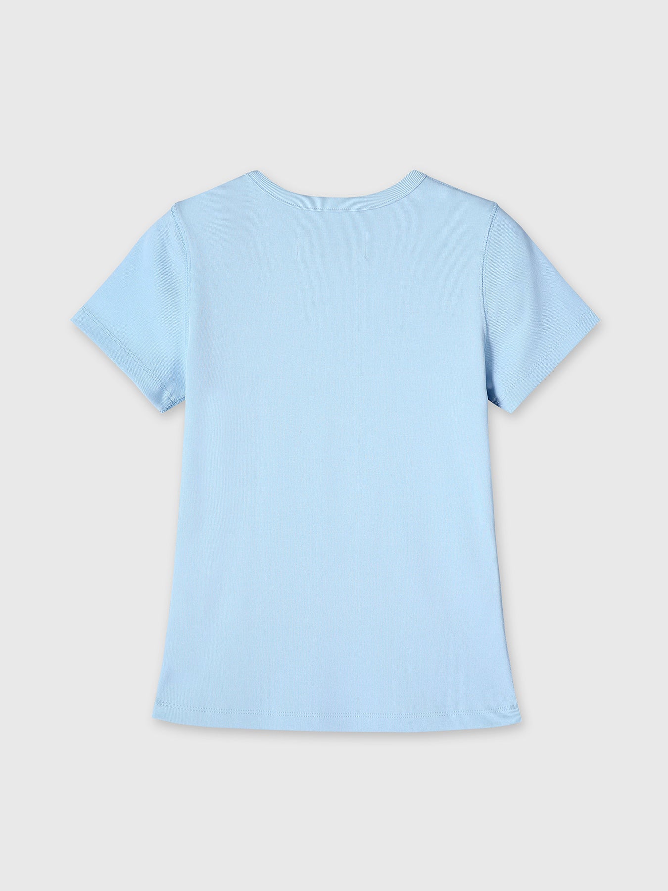 Tonywack - Ribbed Half Sleeve T-Shirts (Light Blue) product image 8 | TRAB K-Fashion Australia